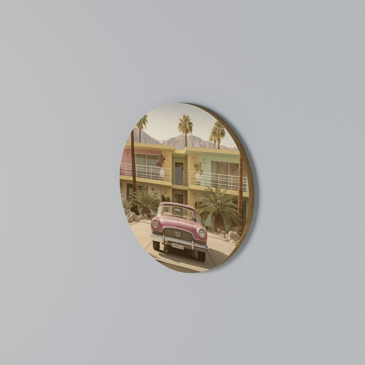 CALIFORNIAN STYLE Arte de Parede Redonda