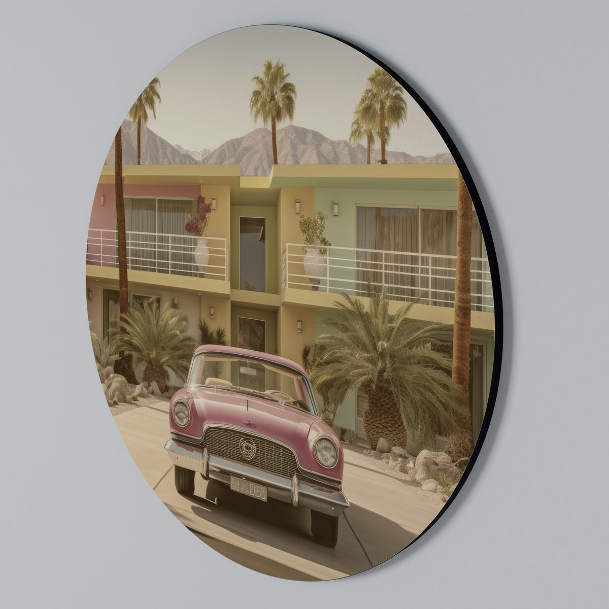 CALIFORNIAN STYLE Arte de Parede Redonda