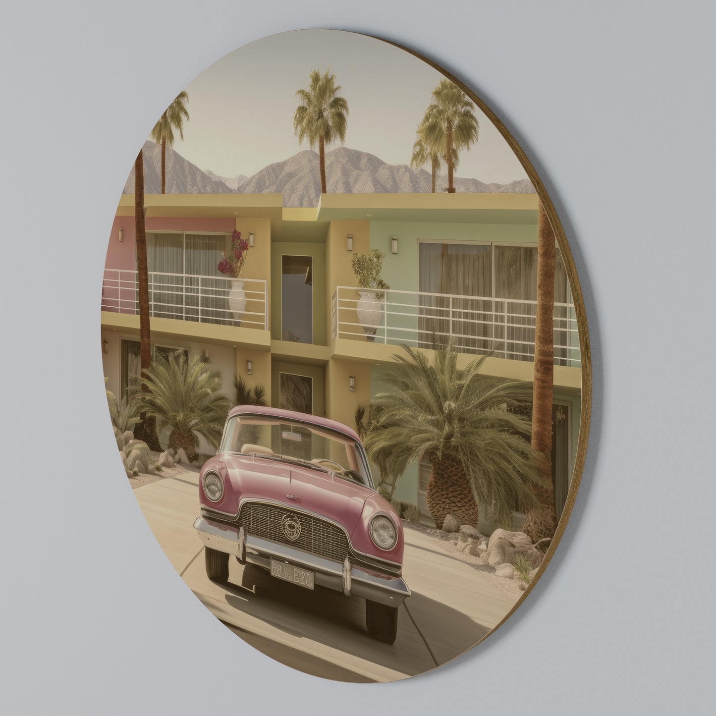 CALIFORNIAN STYLE Arte de Parede Redonda