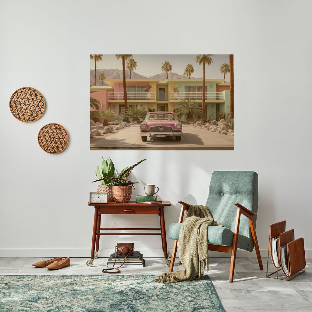 CALIFORNIAN STYLE Peel and Stick Horizontal Poster