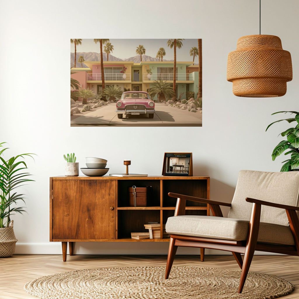 CALIFORNIAN STYLE Peel and Stick Horizontal Poster