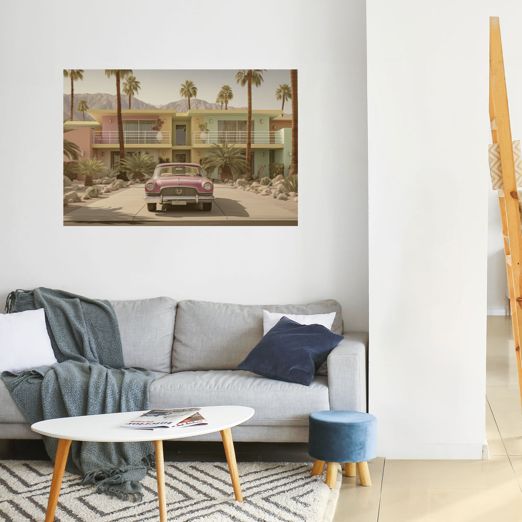 CALIFORNIAN STYLE Peel and Stick Horizontal Poster