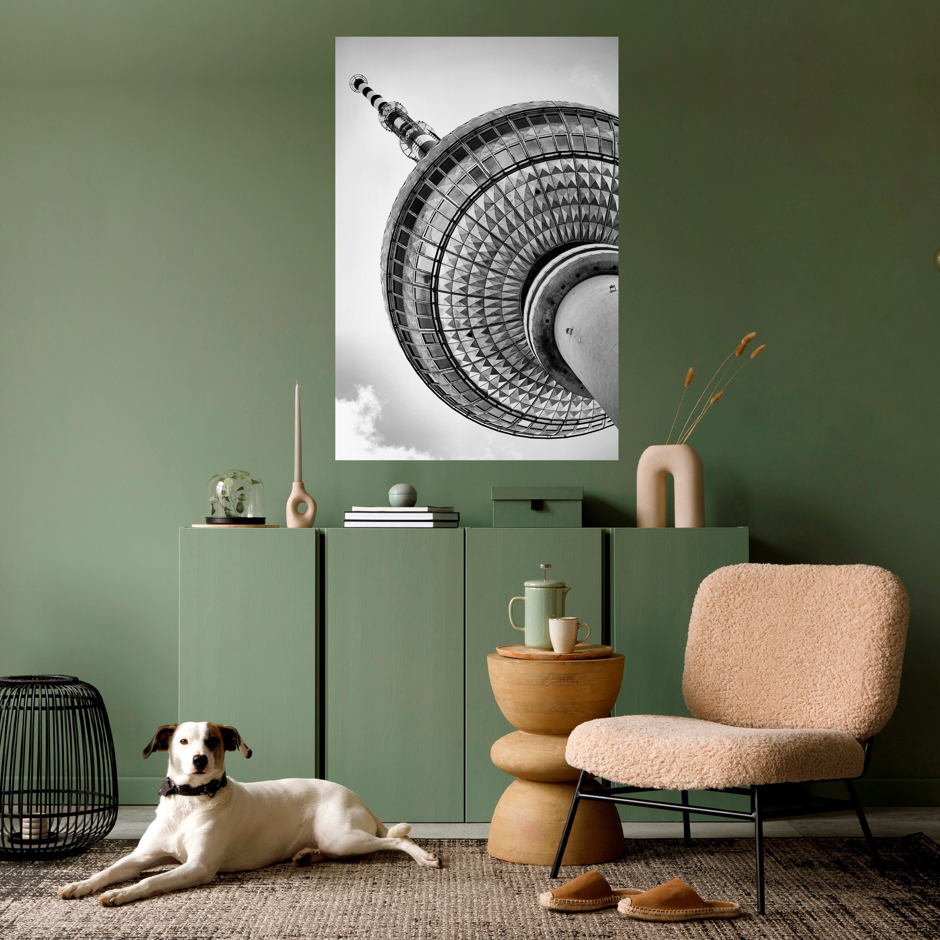 BERLINER FERNSEHTURM Poster Vertical Autocolante