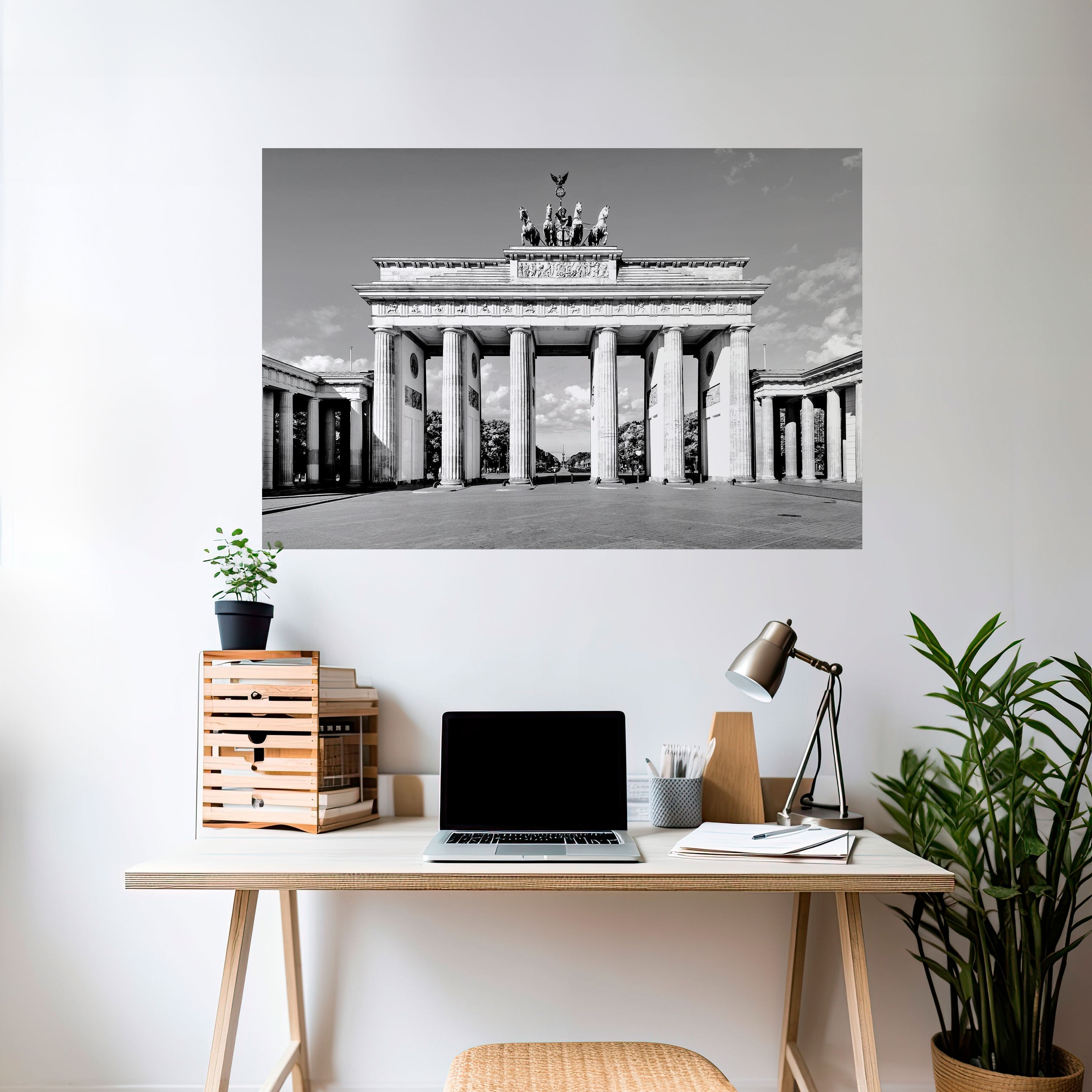 ECHOES OF HISTORY Peel and Stick Horizontal Poster