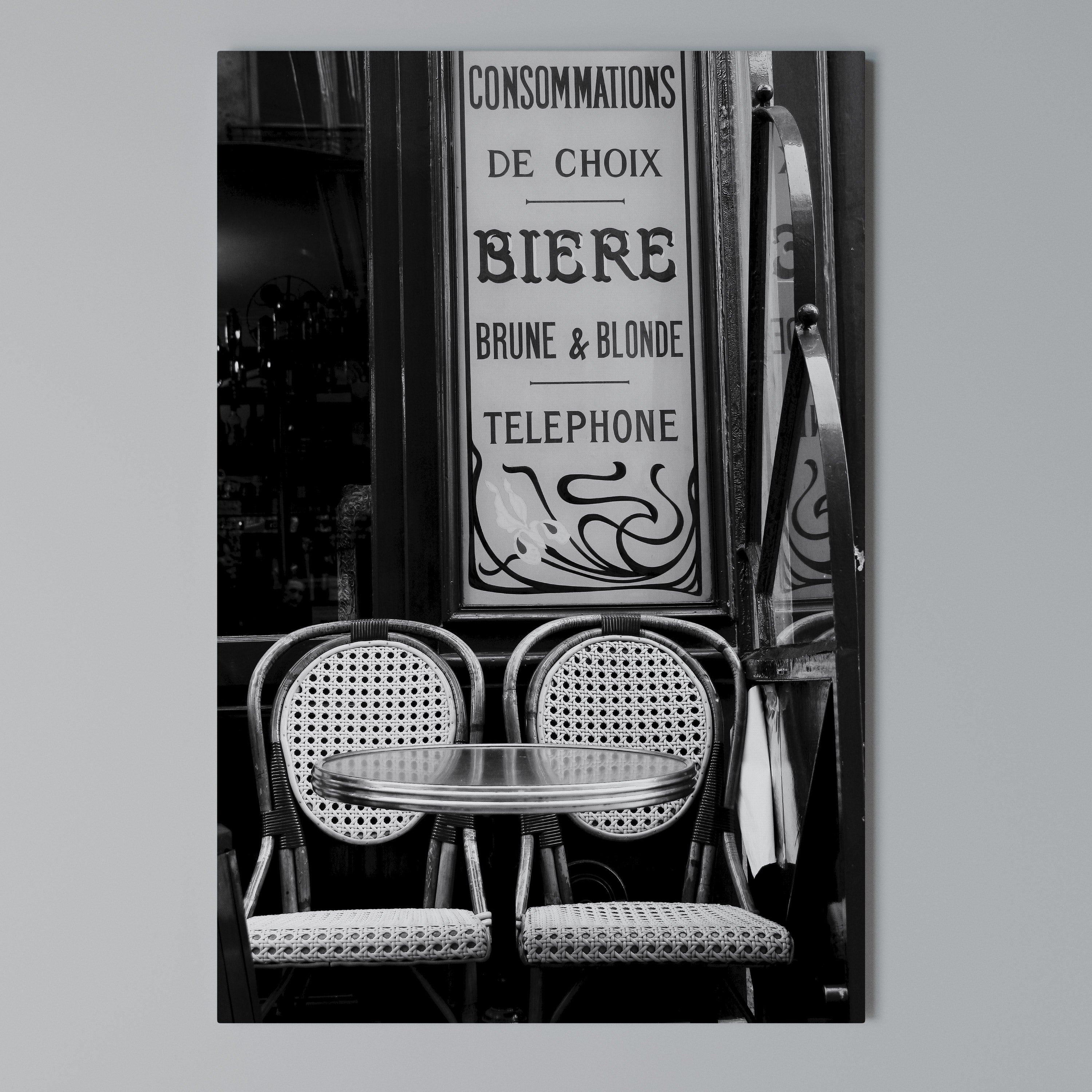 BISTRO VIBRATIONS Quadro em tela vertical