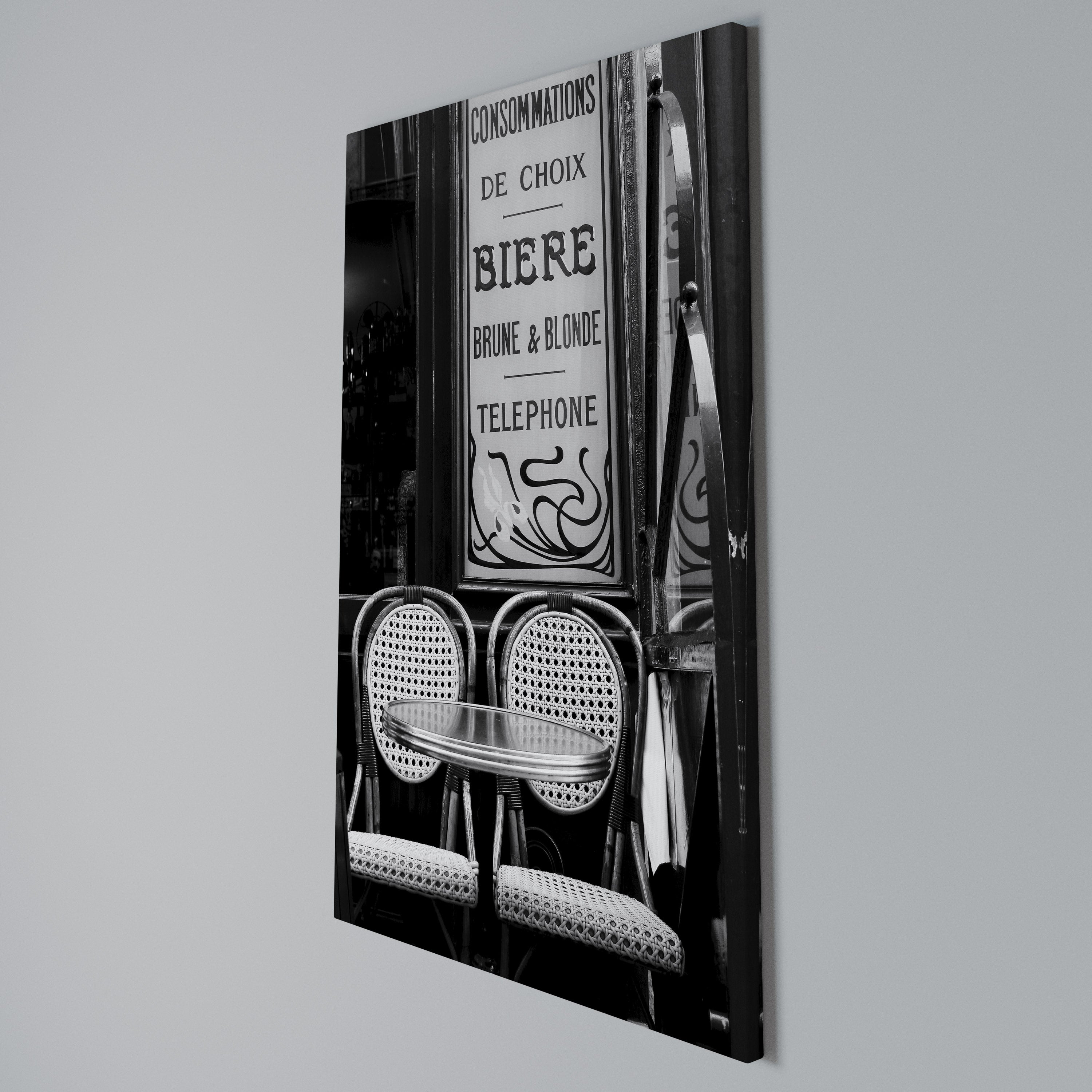 BISTRO VIBRATIONS Quadro em tela vertical