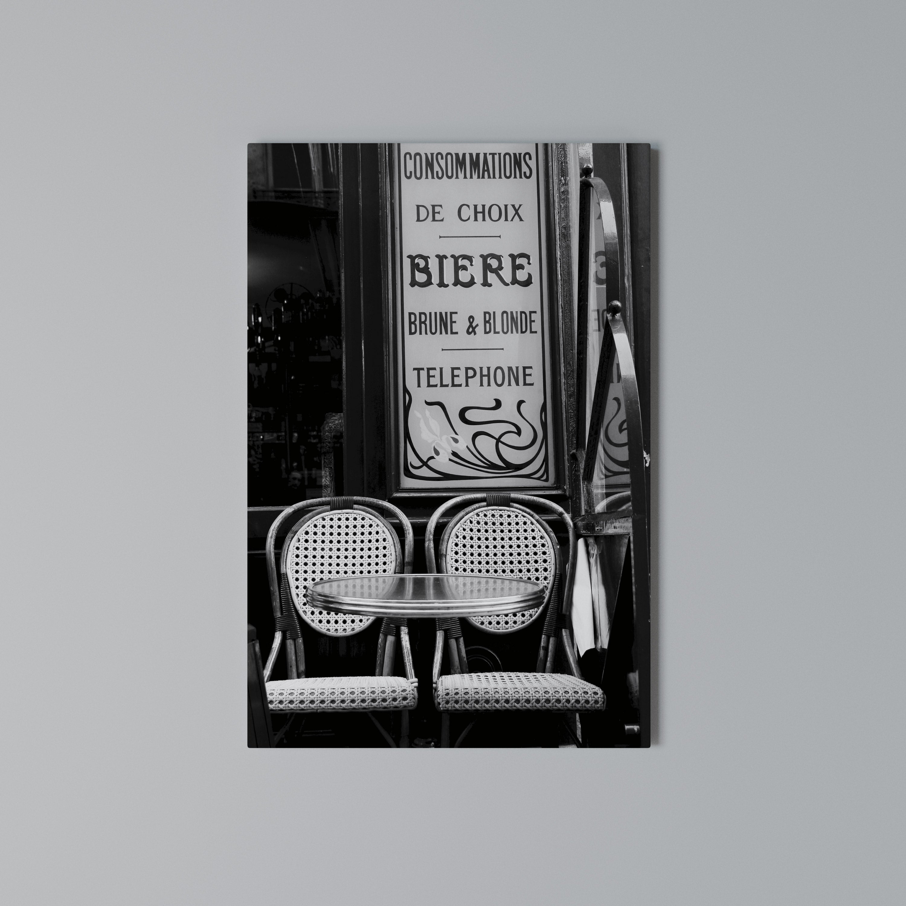 BISTRO VIBRATIONS Quadro em tela vertical