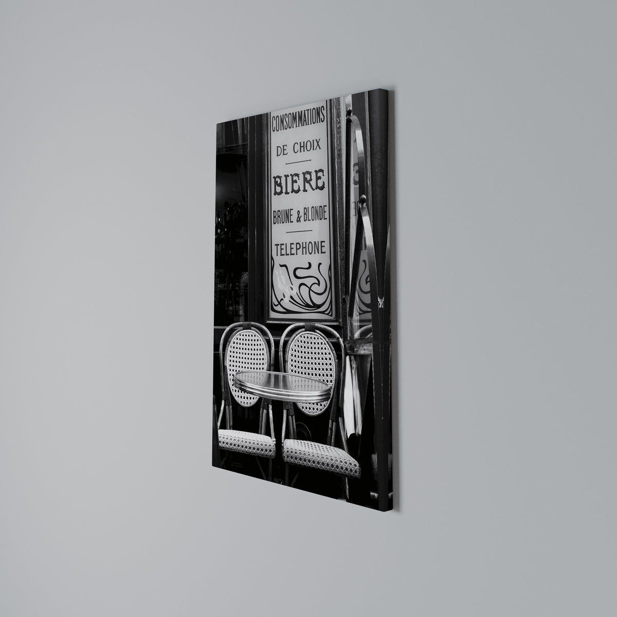 BISTRO VIBRATIONS Vertical Canvas Print