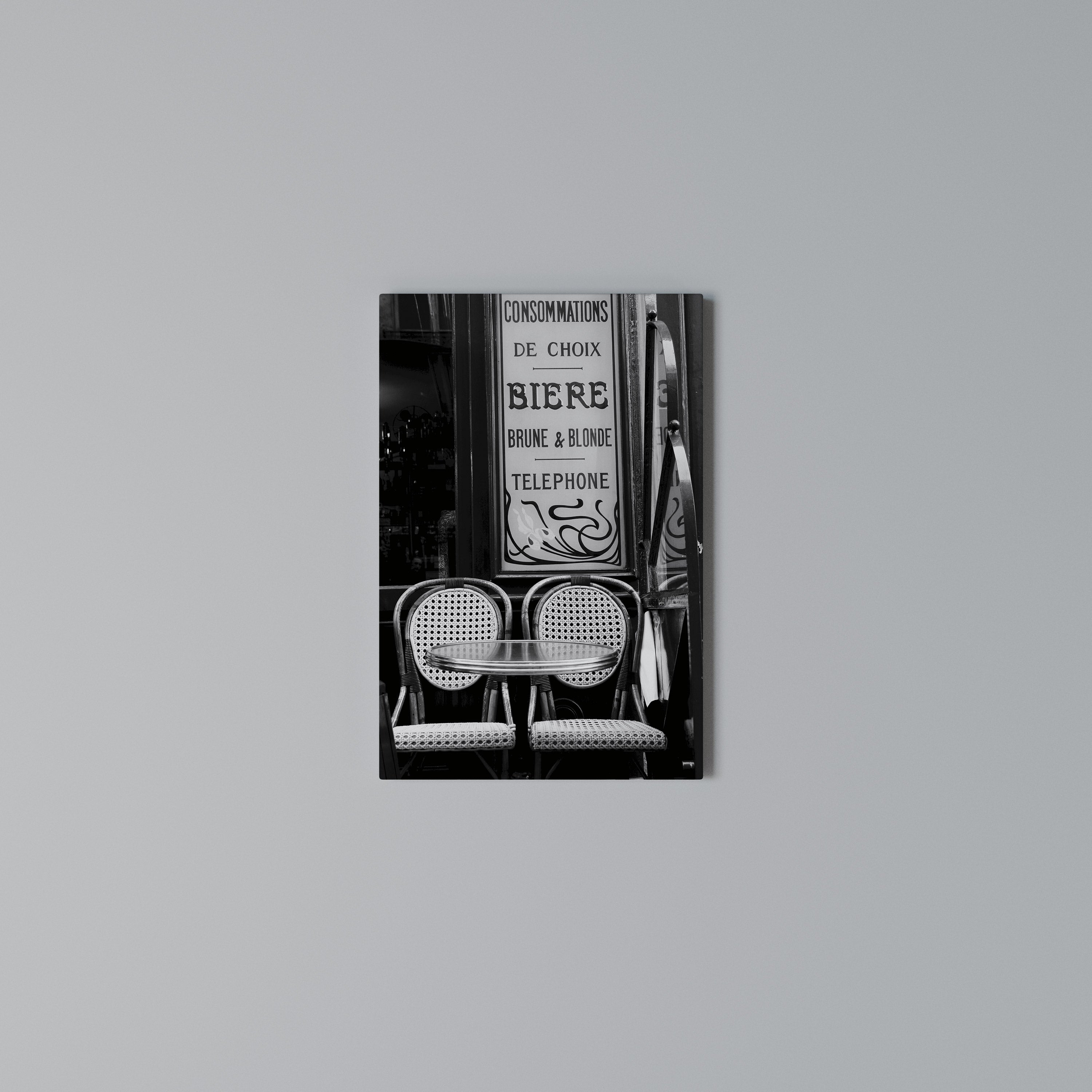 BISTRO VIBRATIONS Quadro em tela vertical