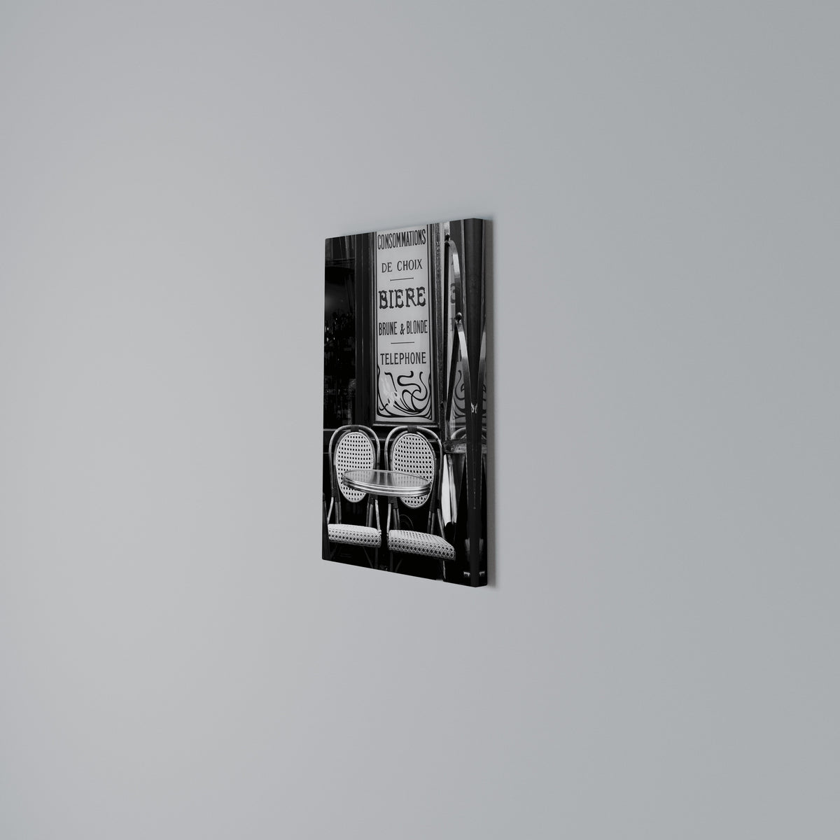 BISTRO VIBRATIONS Vertical Canvas Print