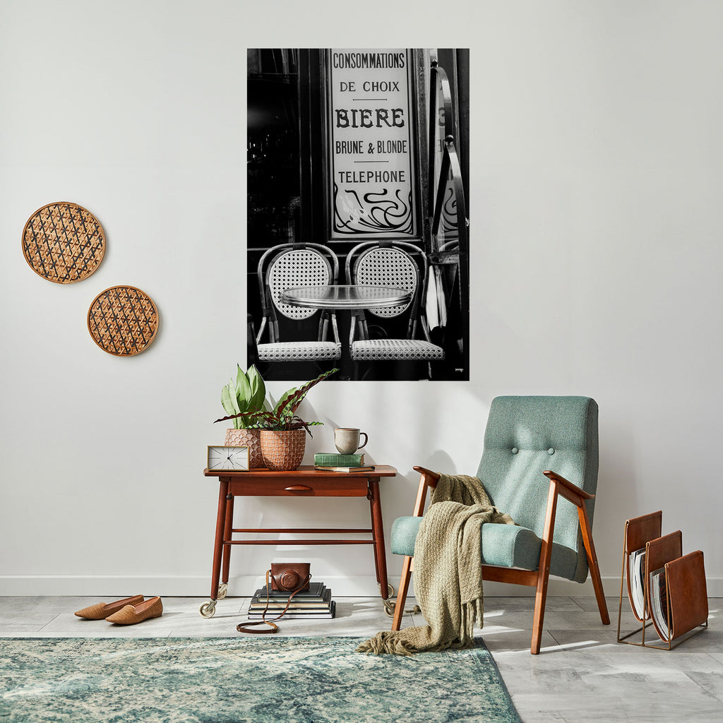 BISTRO VIBRATIONS Peel and Stick Vertical Poster