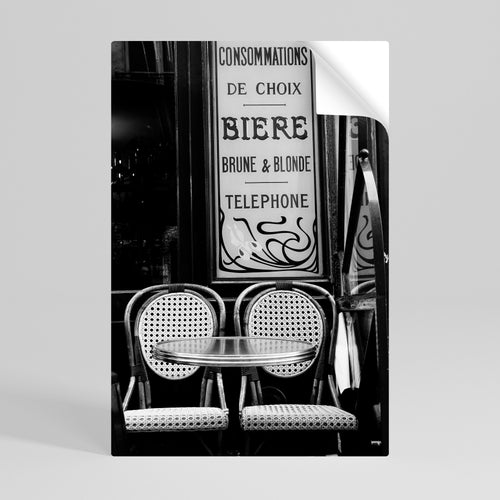 BISTRO VIBRATIONS Póster Autocolante Vertical