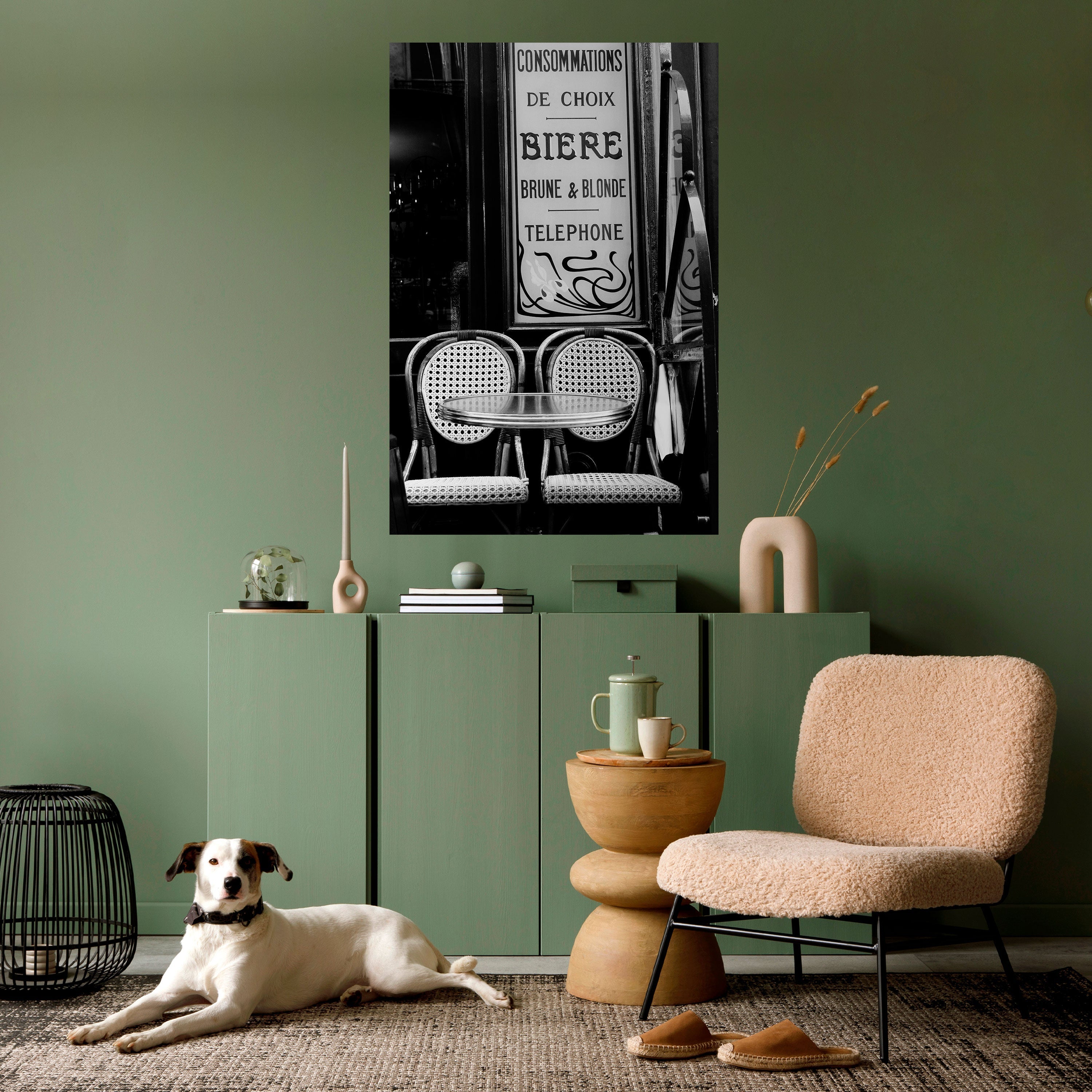 BISTRO VIBRATIONS Peel and Stick Vertical Poster