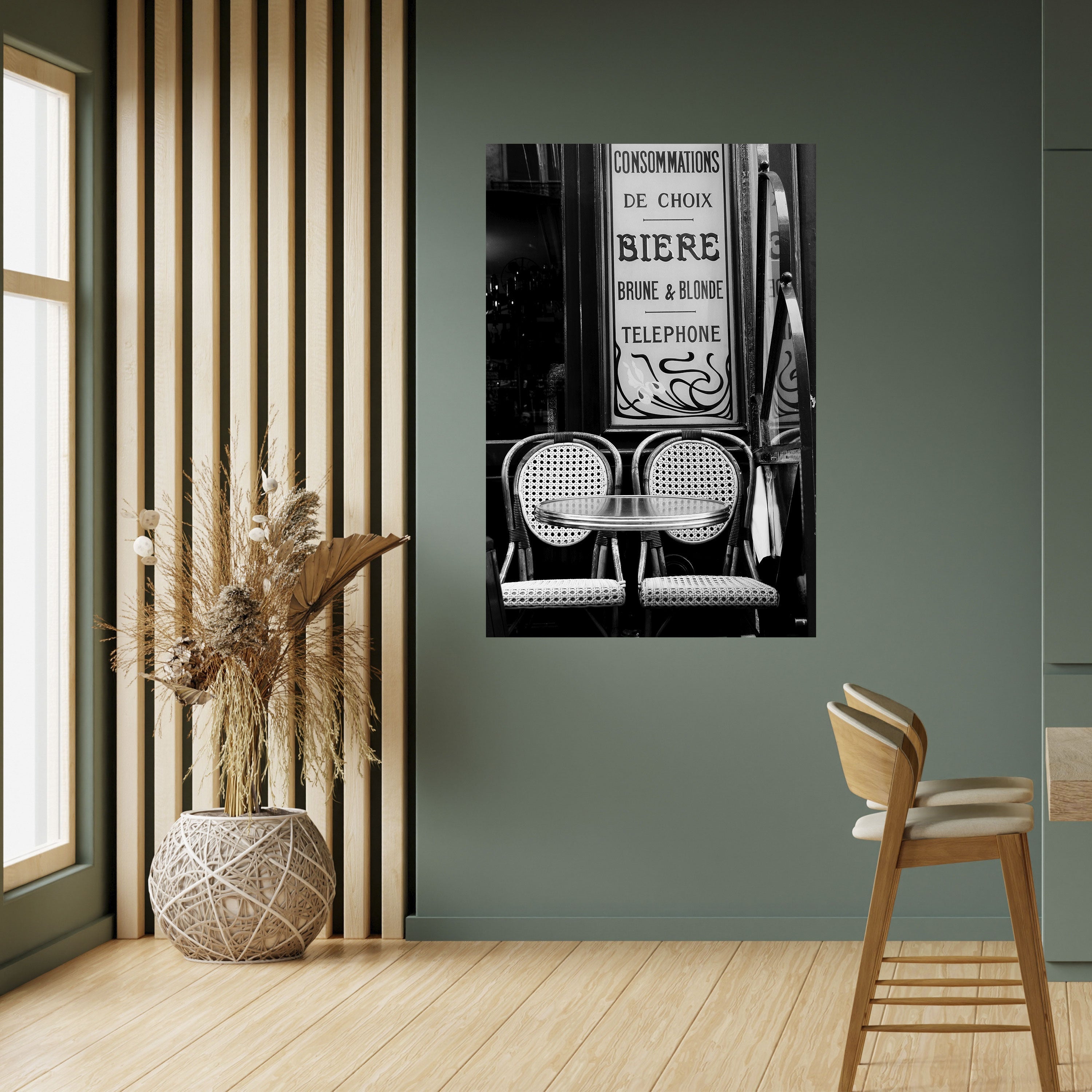 BISTRO VIBRATIONS Peel and Stick Vertical Poster