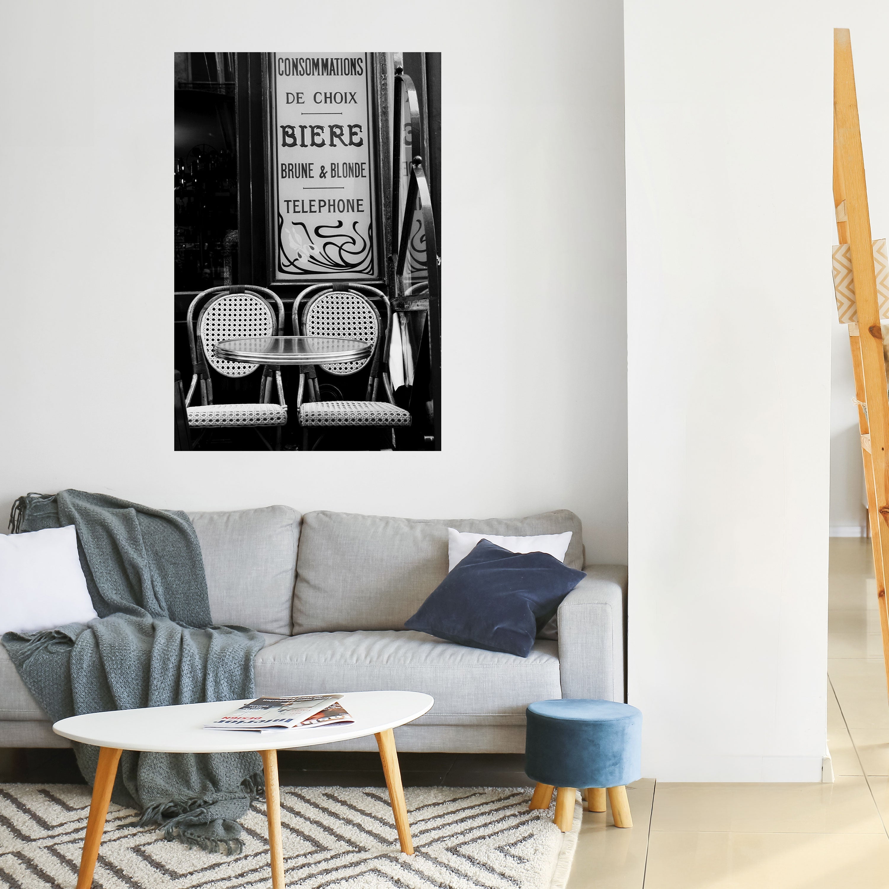 BISTRO VIBRATIONS Peel and Stick Vertical Poster