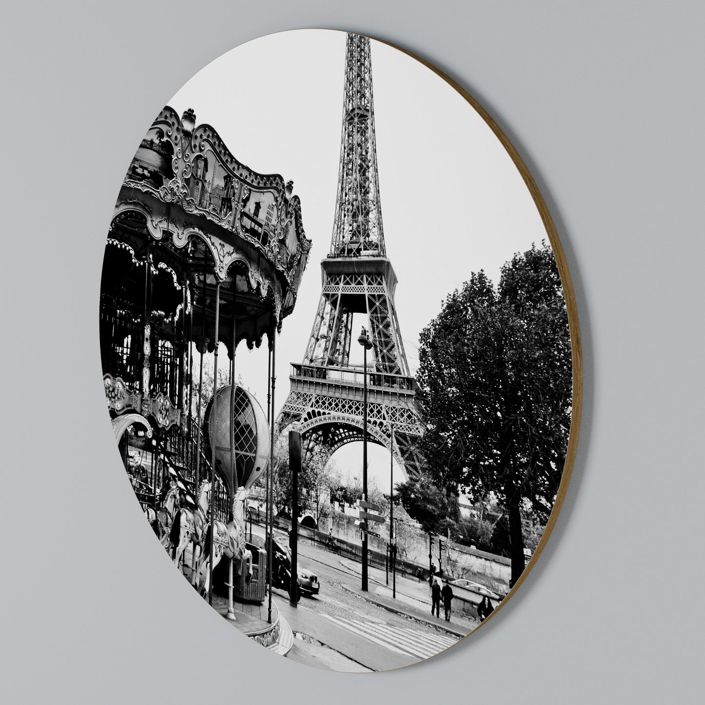 CHARMS OF THE CITY Round Wall Art