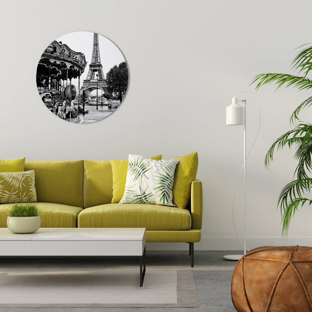 CHARMS OF THE CITY Round Wall Art