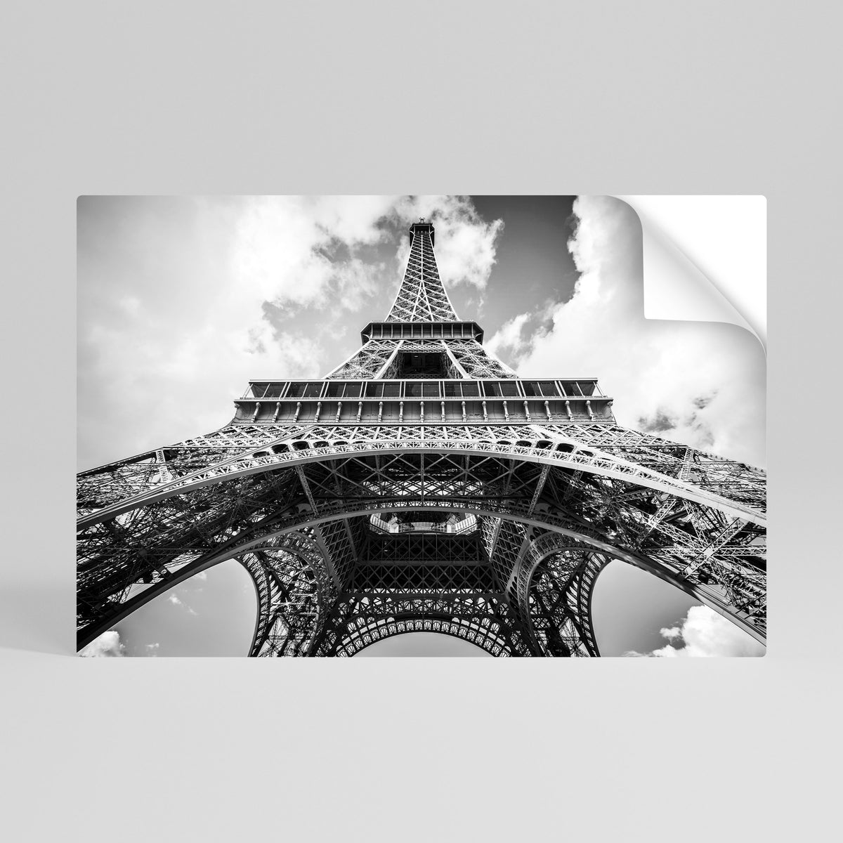 TIMELESS EIFFEL PERSPECTIVE Póster Autocolante Horizontal