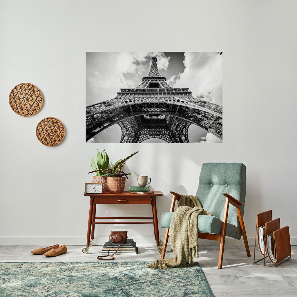 TIMELESS EIFFEL PERSPECTIVE Peel and Stick Horizontal Poster