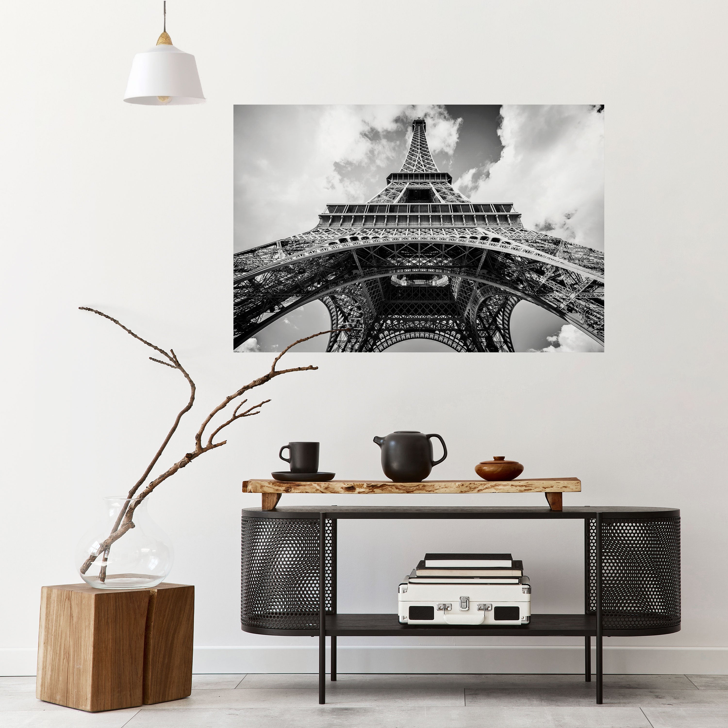 TIMELESS EIFFEL PERSPECTIVE Peel and Stick Horizontal Poster