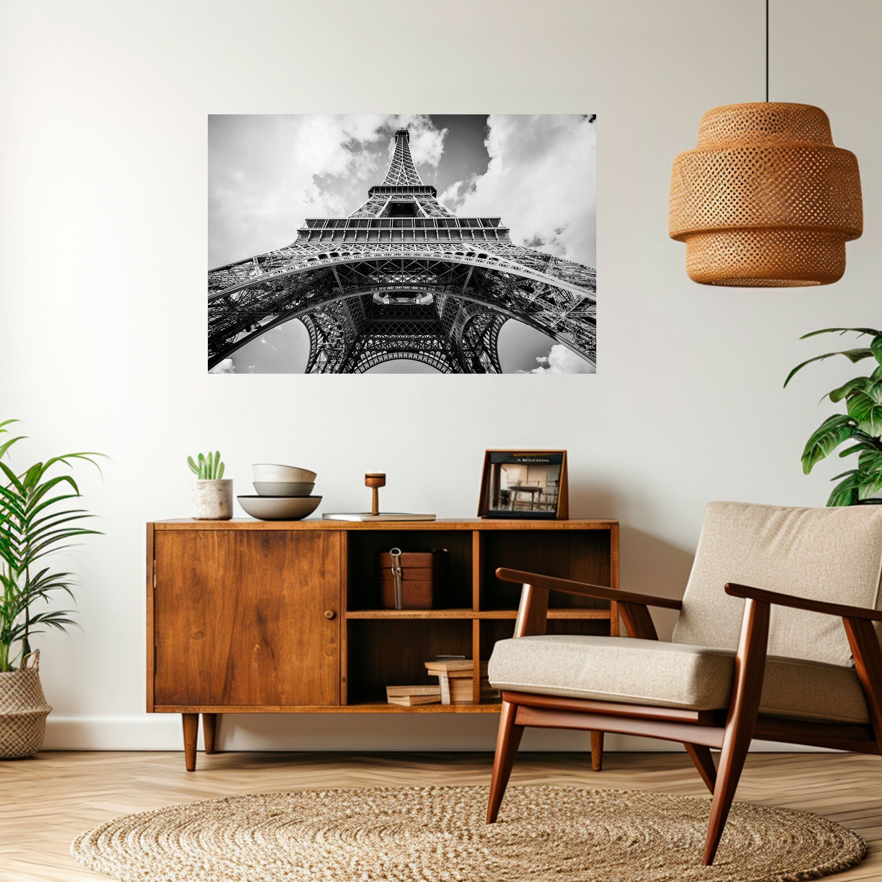 TIMELESS EIFFEL PERSPECTIVE Peel and Stick Horizontal Poster