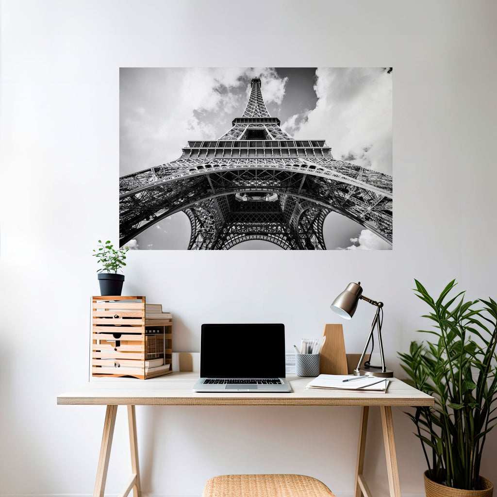 TIMELESS EIFFEL PERSPECTIVE Peel and Stick Horizontal Poster