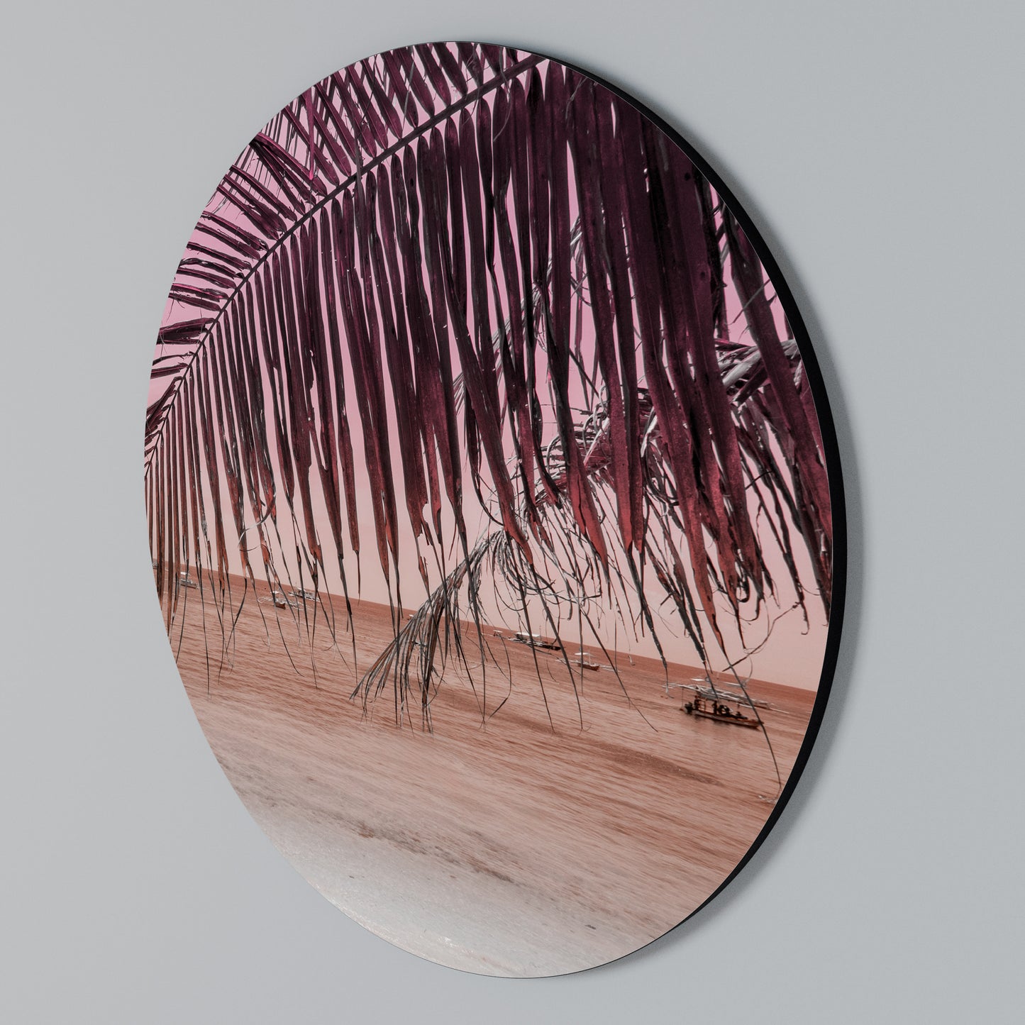 TROPICAL WHISPERS Arte de Parede Redonda