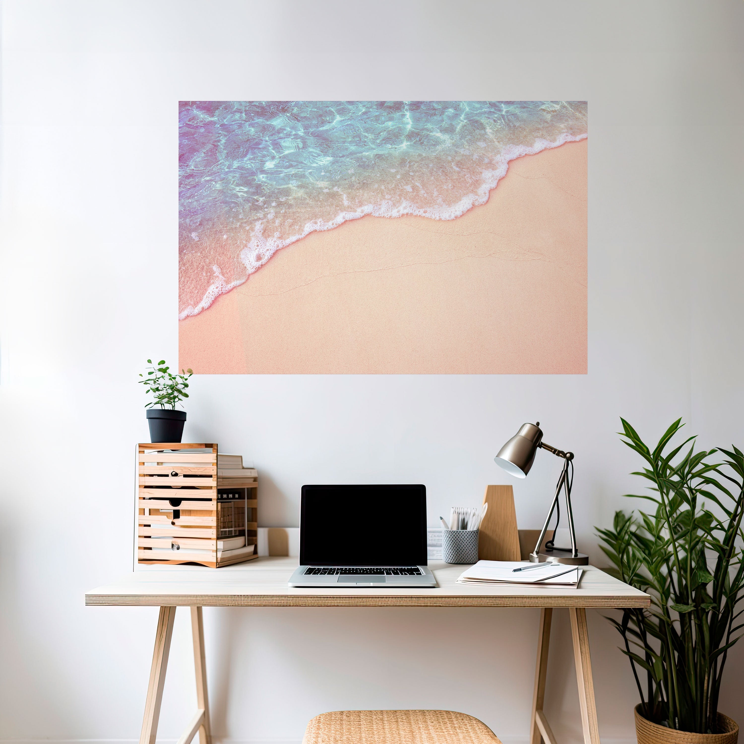 DREAMY SANDSCAPE HUES Peel and Stick Horizontal Poster