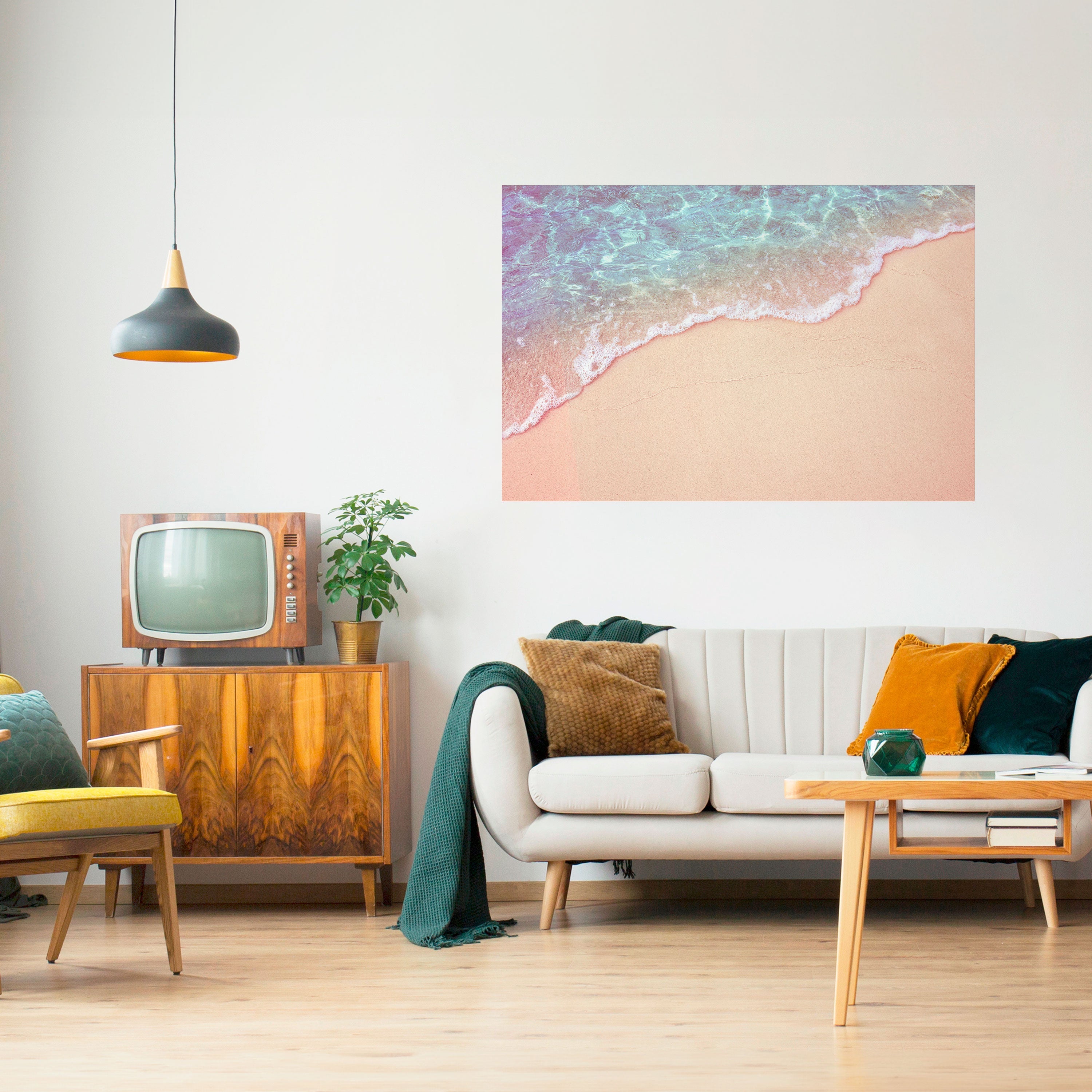 DREAMY SANDSCAPE HUES Peel and Stick Horizontal Poster