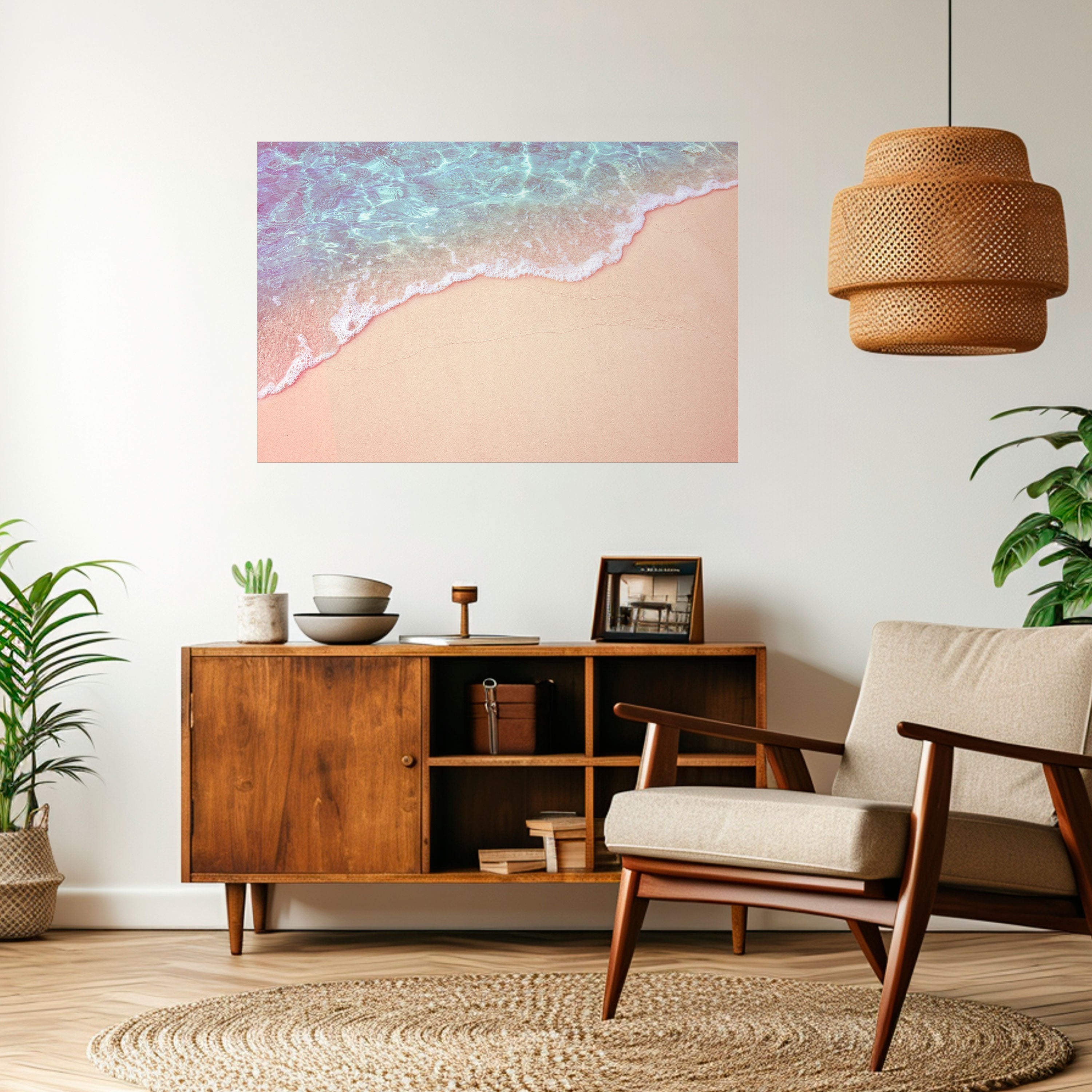 DREAMY SANDSCAPE HUES Peel and Stick Horizontal Poster