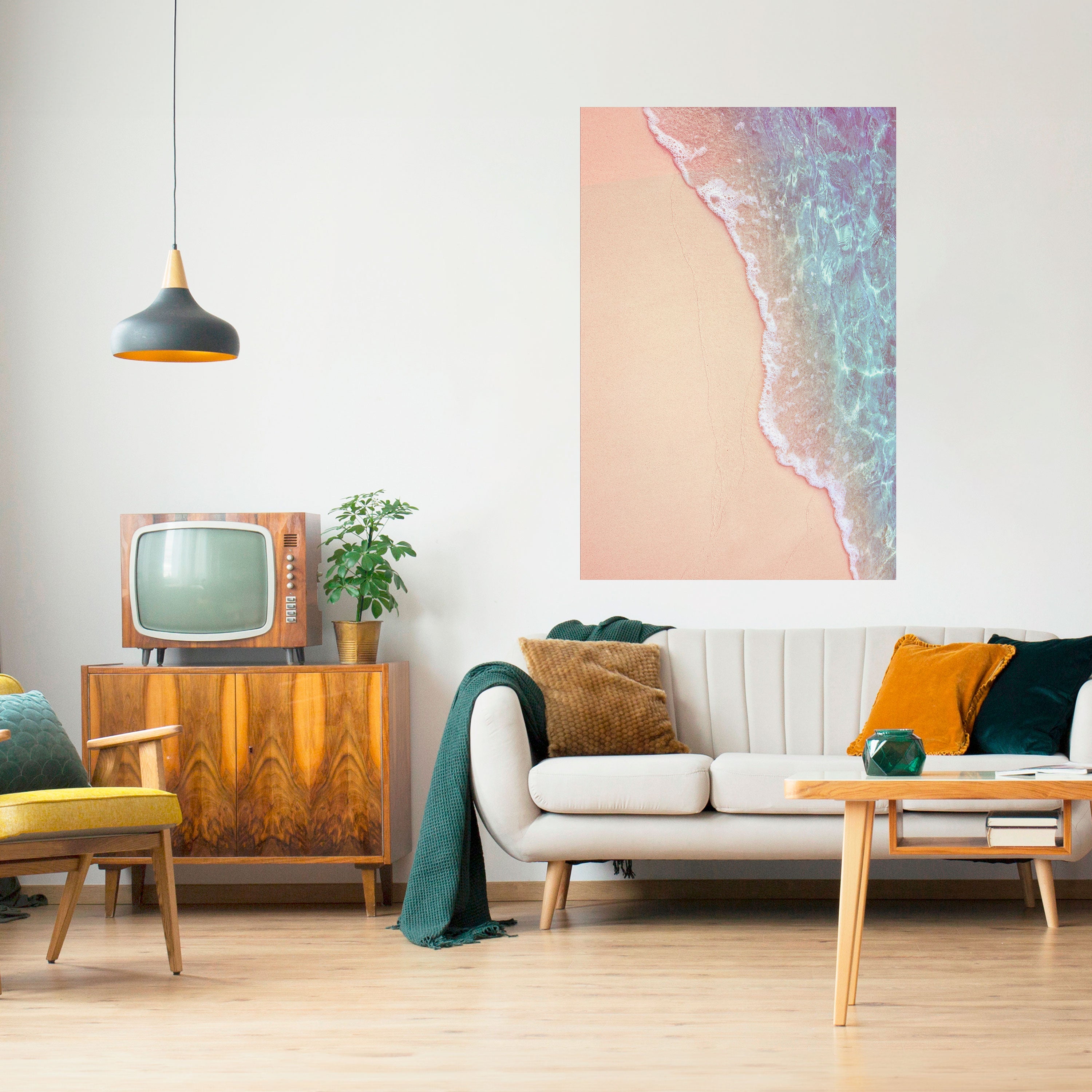 DREAMY SANDSCAPE HUES Peel and Stick Vertical Poster