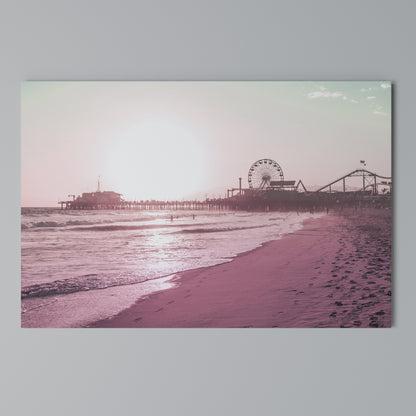 PASTEL COAST VIBES Horizontal Canvas Print