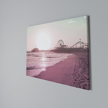 PASTEL COAST VIBES Horizontal Canvas Print