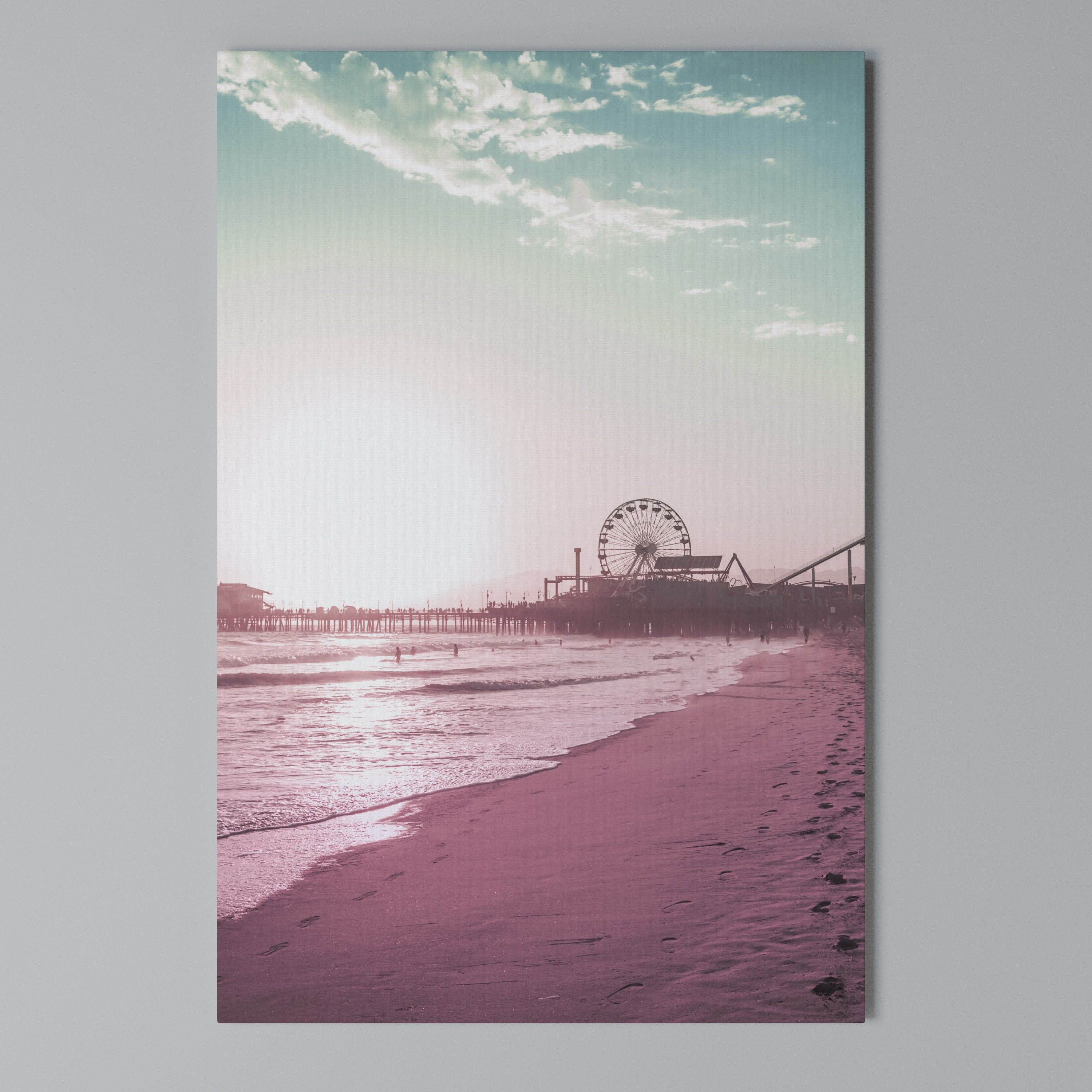 PASTEL COAST VIBES Quadro em tela vertical