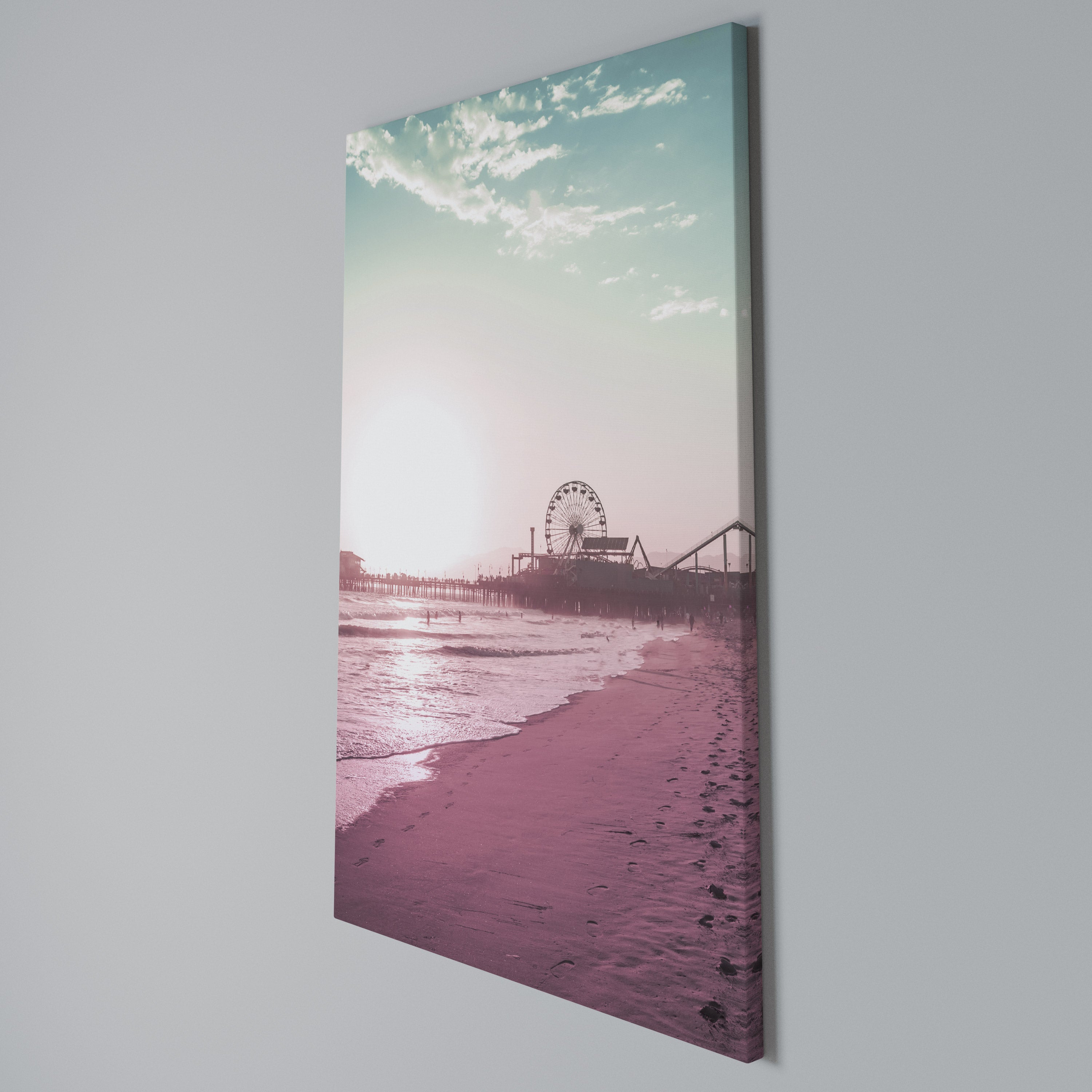 PASTEL COAST VIBES Quadro em tela vertical