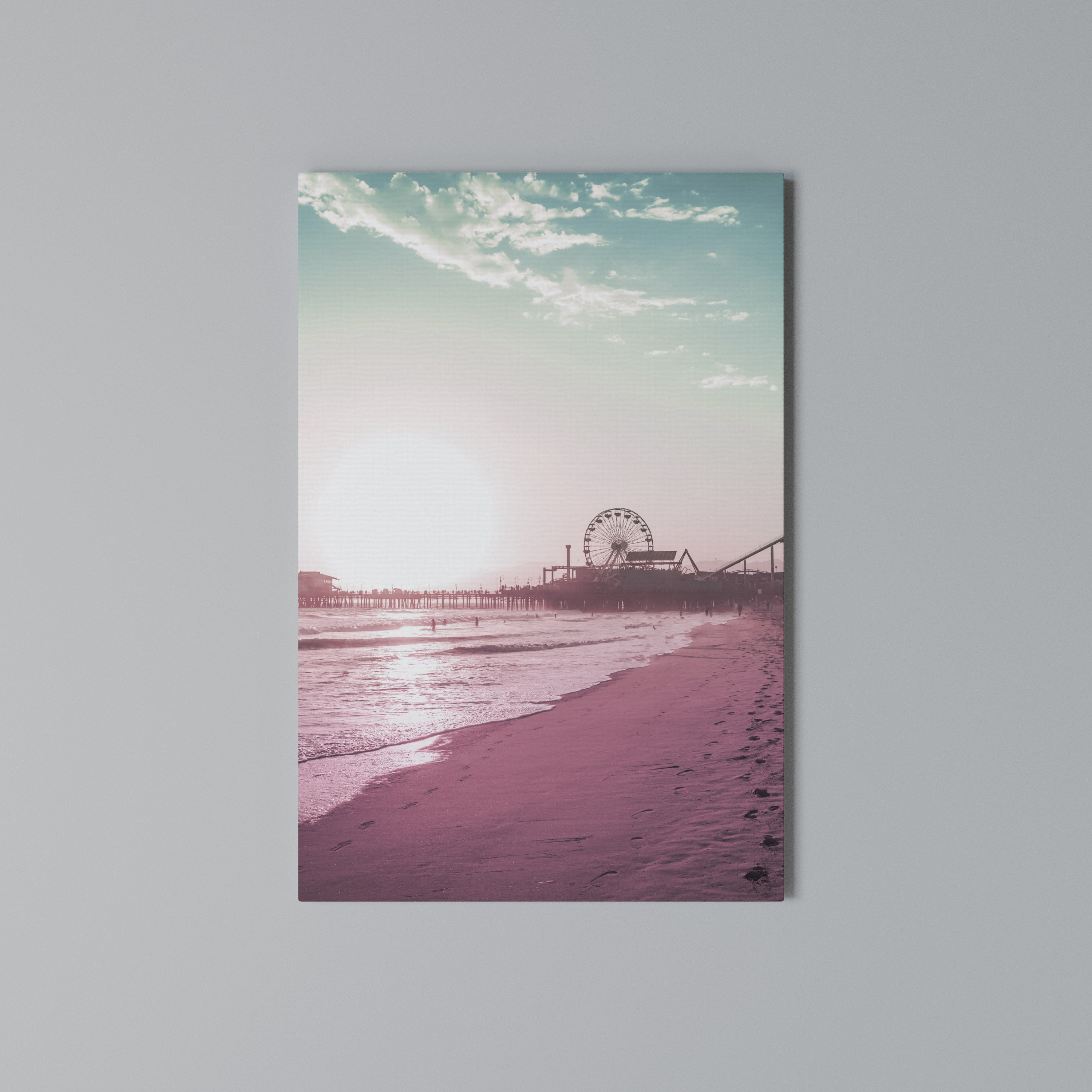 PASTEL COAST VIBES Quadro em tela vertical