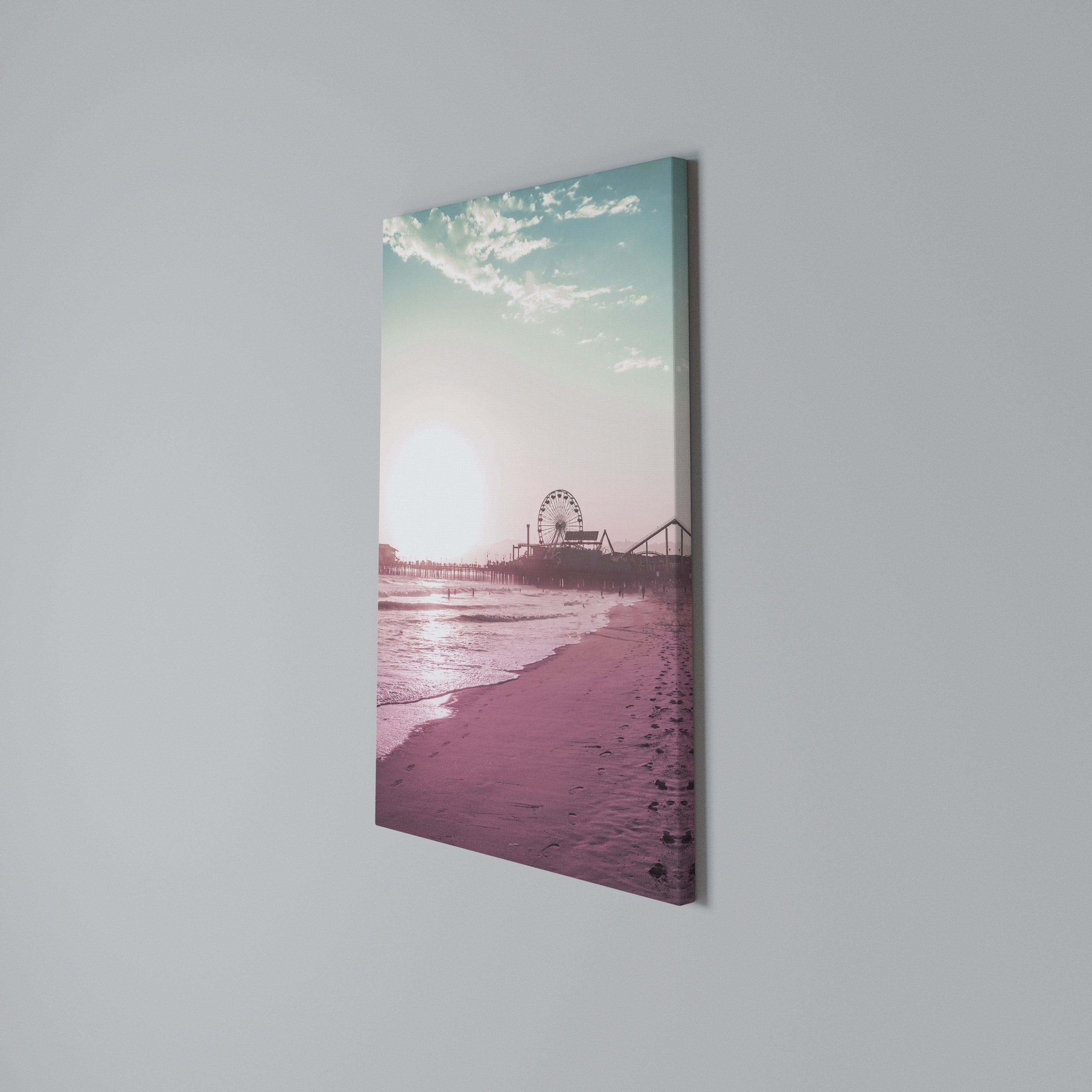 PASTEL COAST VIBES Quadro em tela vertical