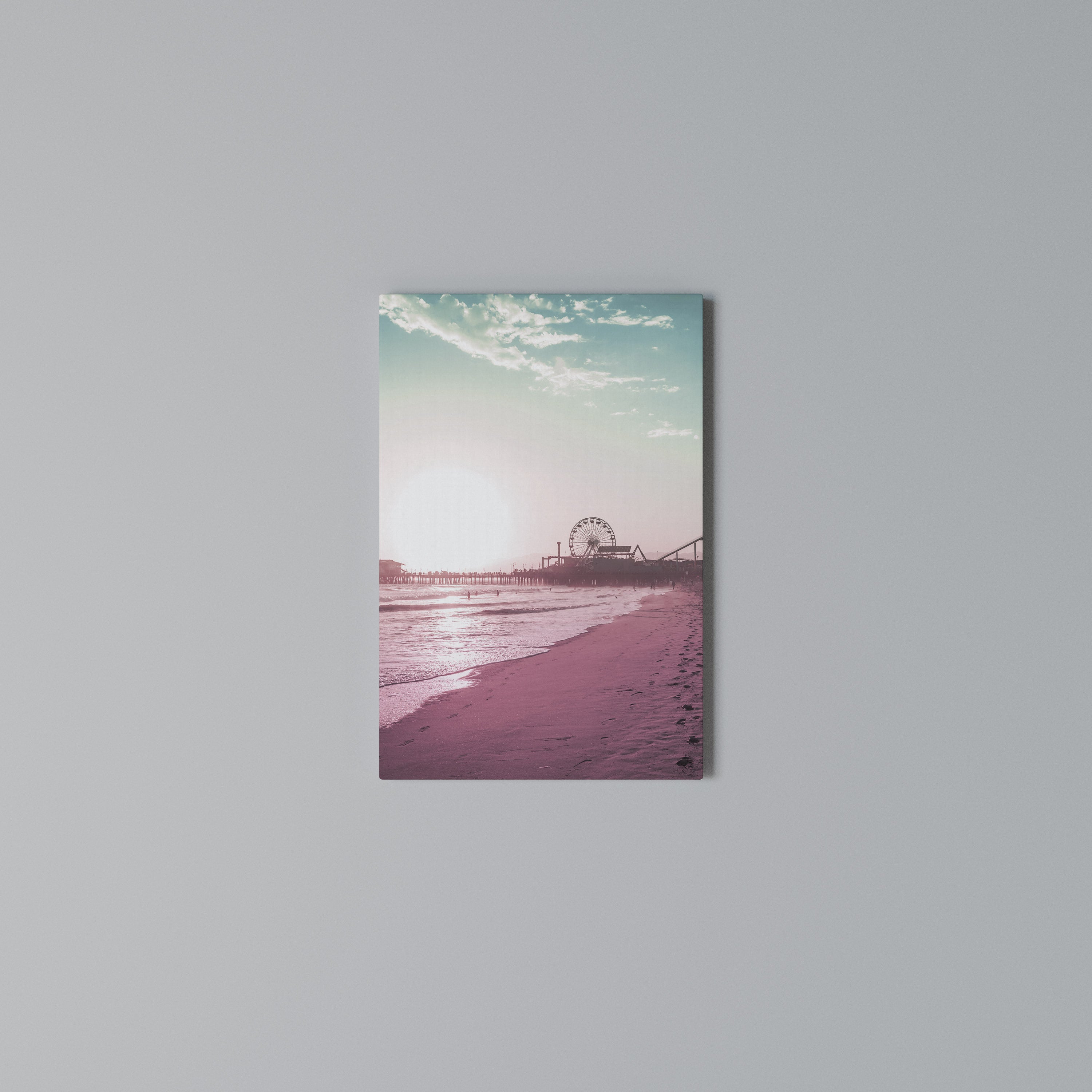 PASTEL COAST VIBES Quadro em tela vertical