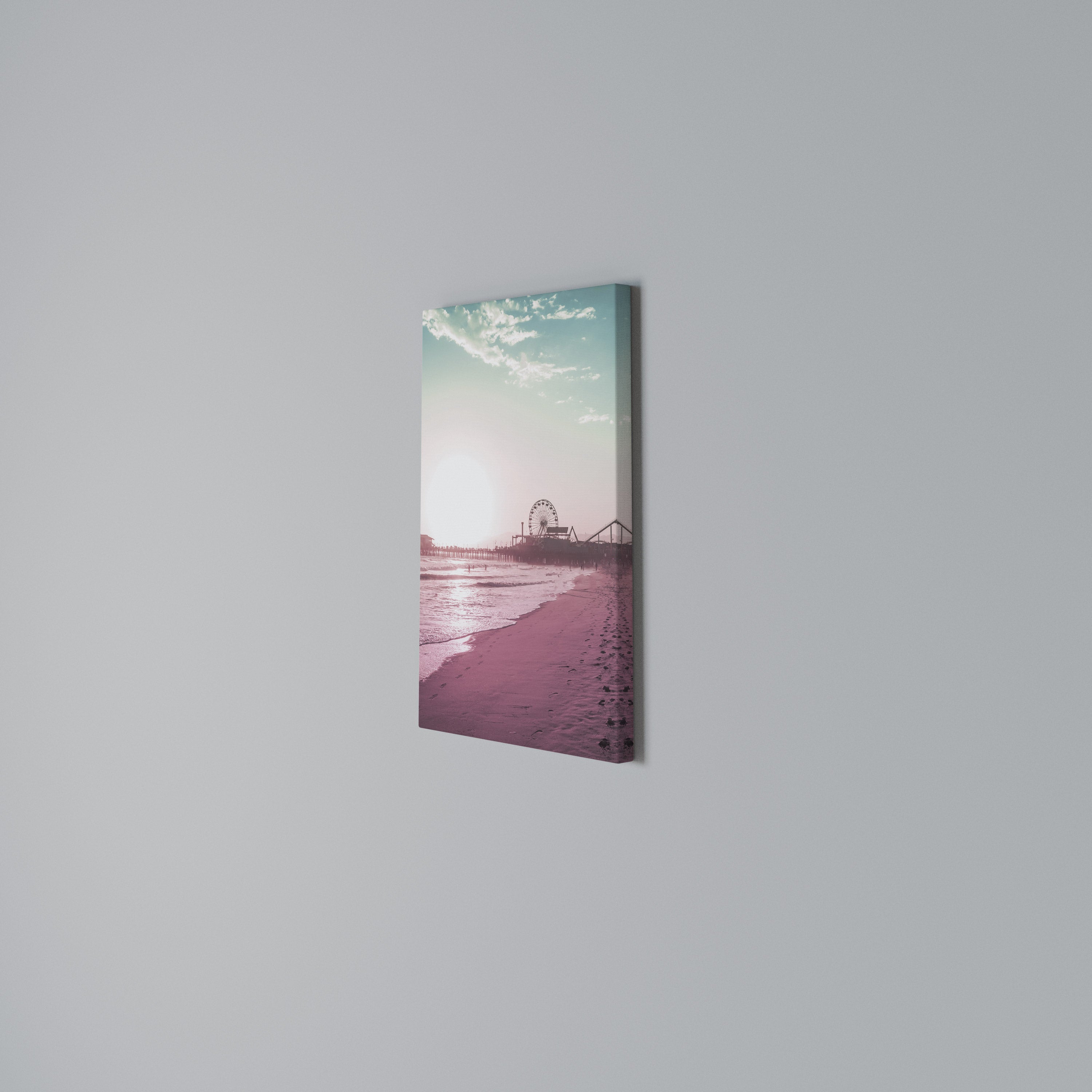 PASTEL COAST VIBES Quadro em tela vertical