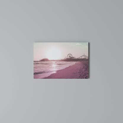 PASTEL COAST VIBES Horizontal Canvas Print