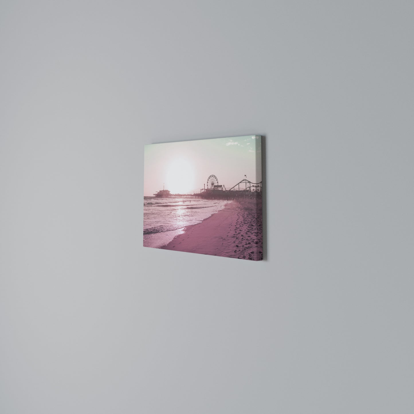 PASTEL COAST VIBES Horizontal Canvas Print