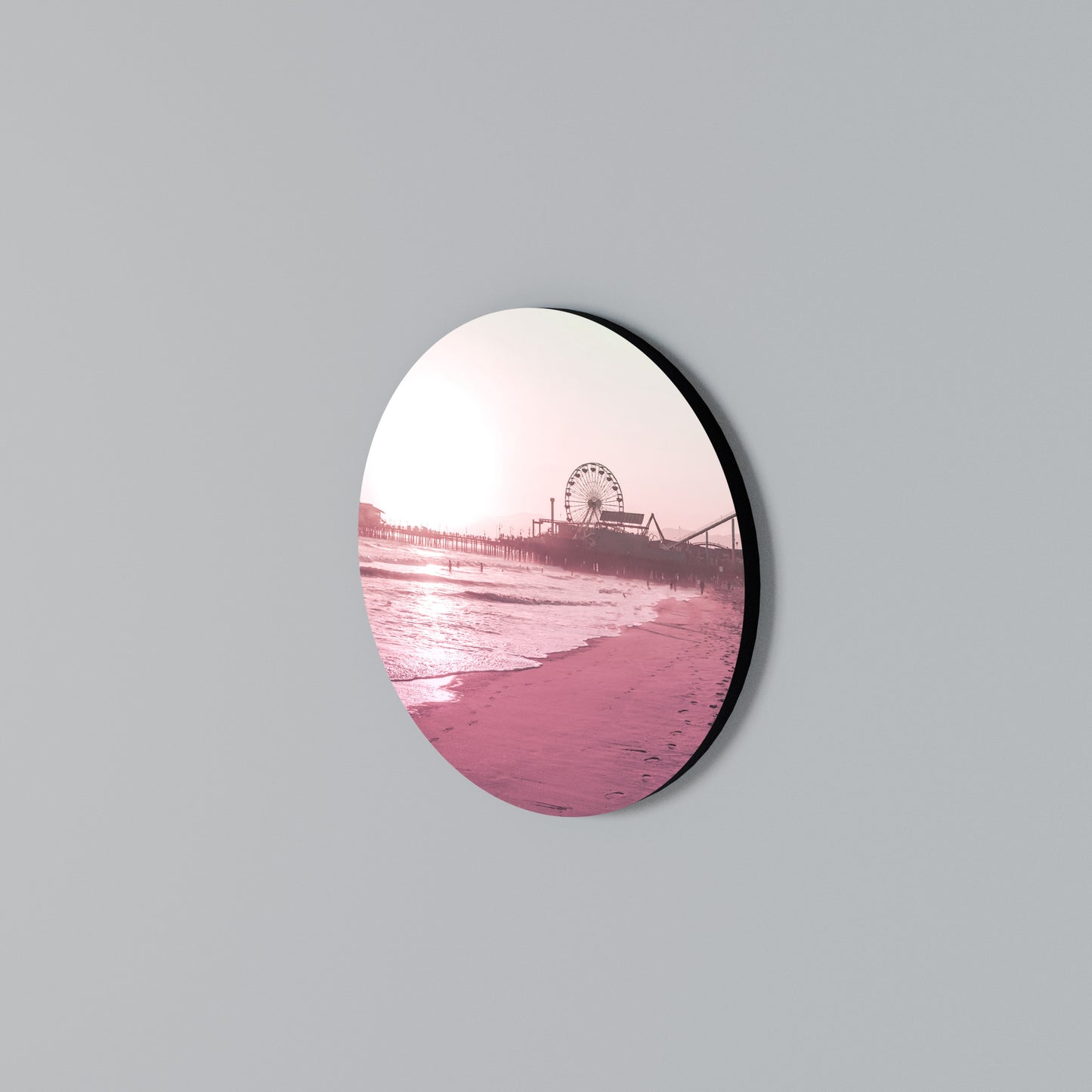 PASTEL COAST VIBES Arte de Parede Redonda