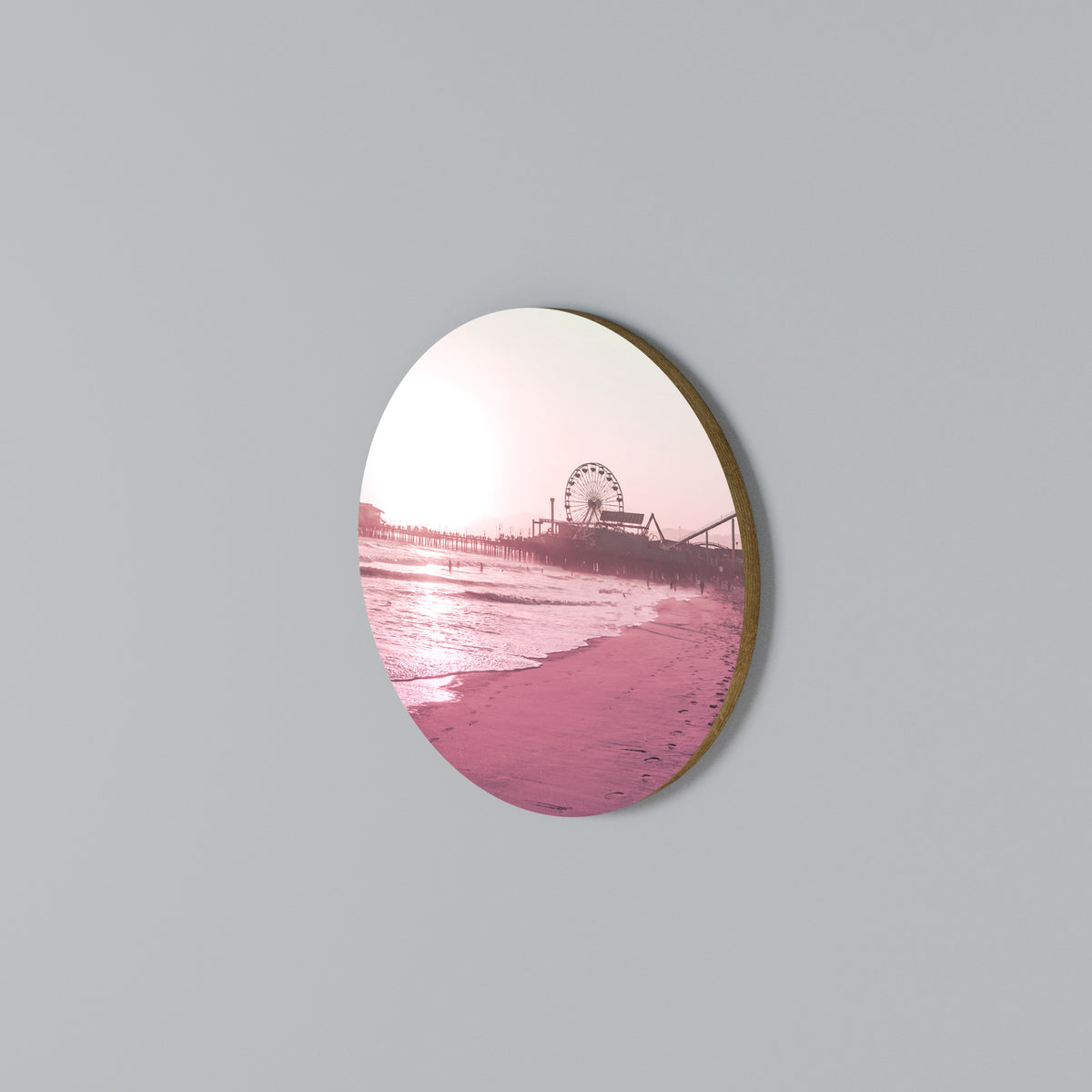 PASTEL COAST VIBES Arte de Parede Redonda