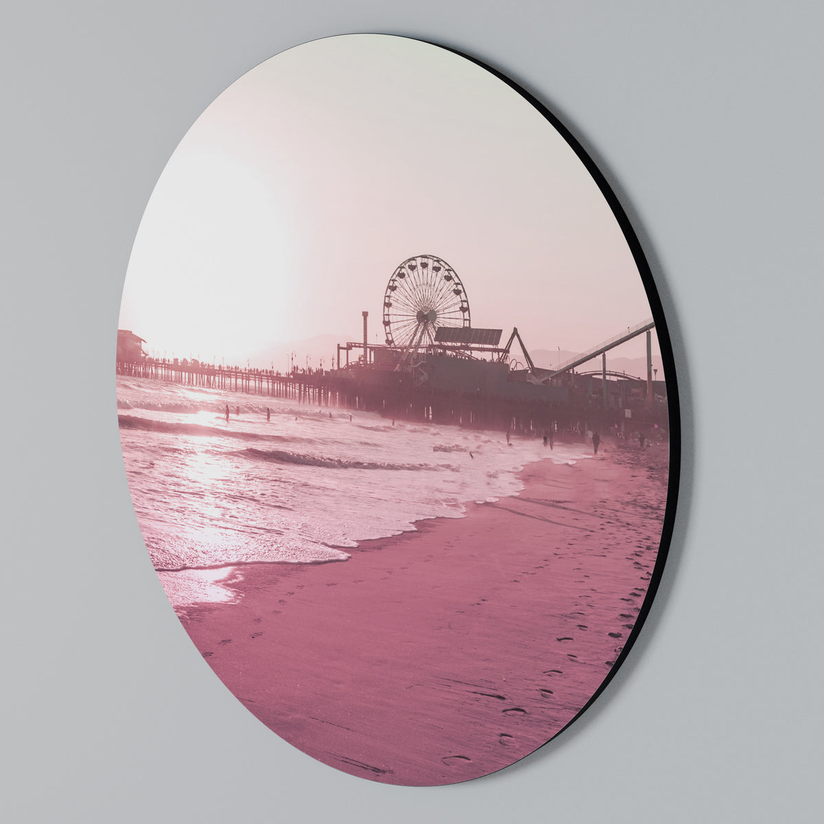 PASTEL COAST VIBES Arte de Parede Redonda