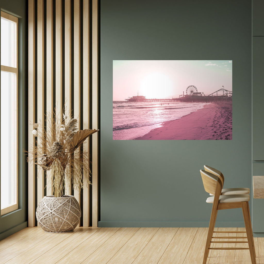 PASTEL COAST VIBES Peel and Stick Horizontal Poster