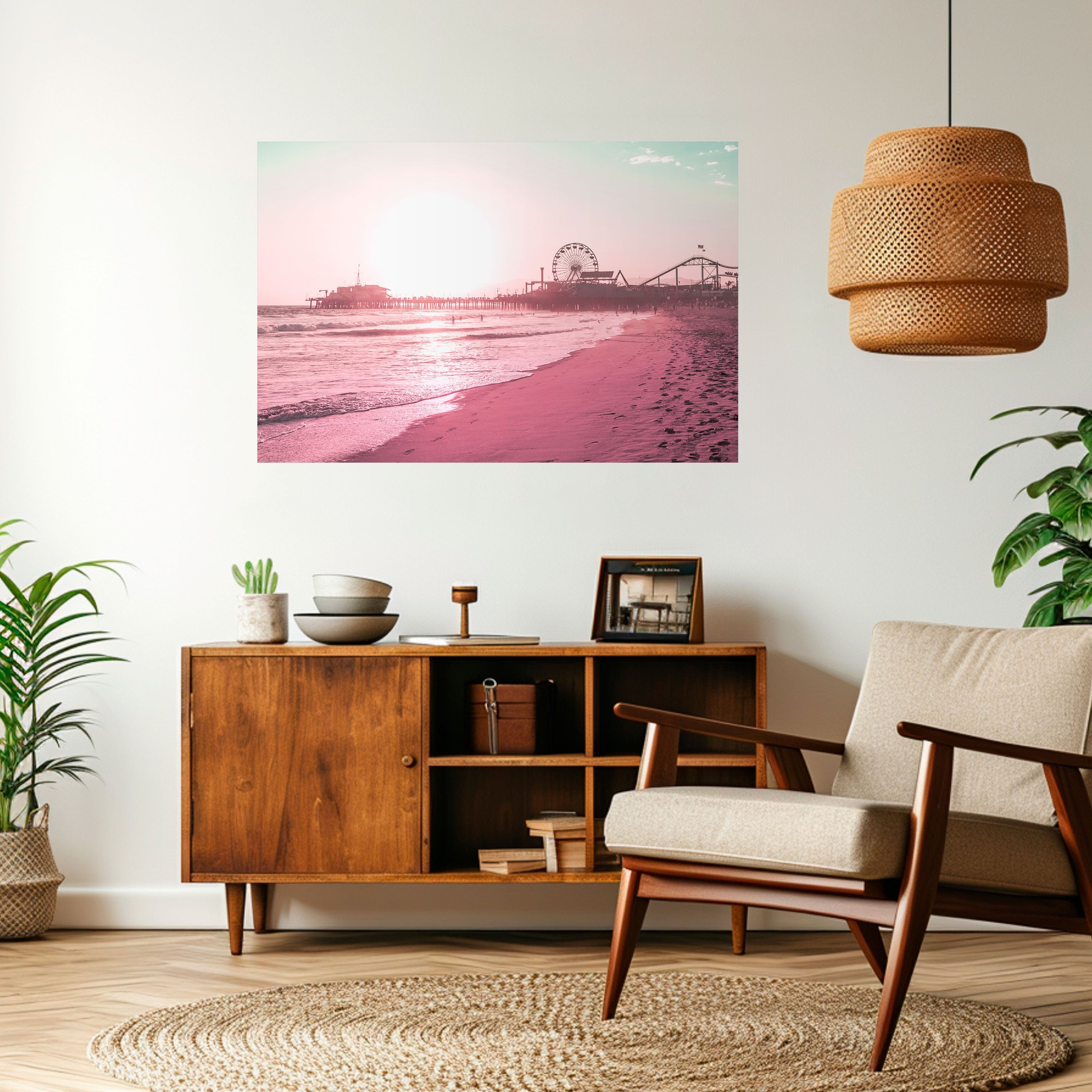 PASTEL COAST VIBES Peel and Stick Horizontal Poster