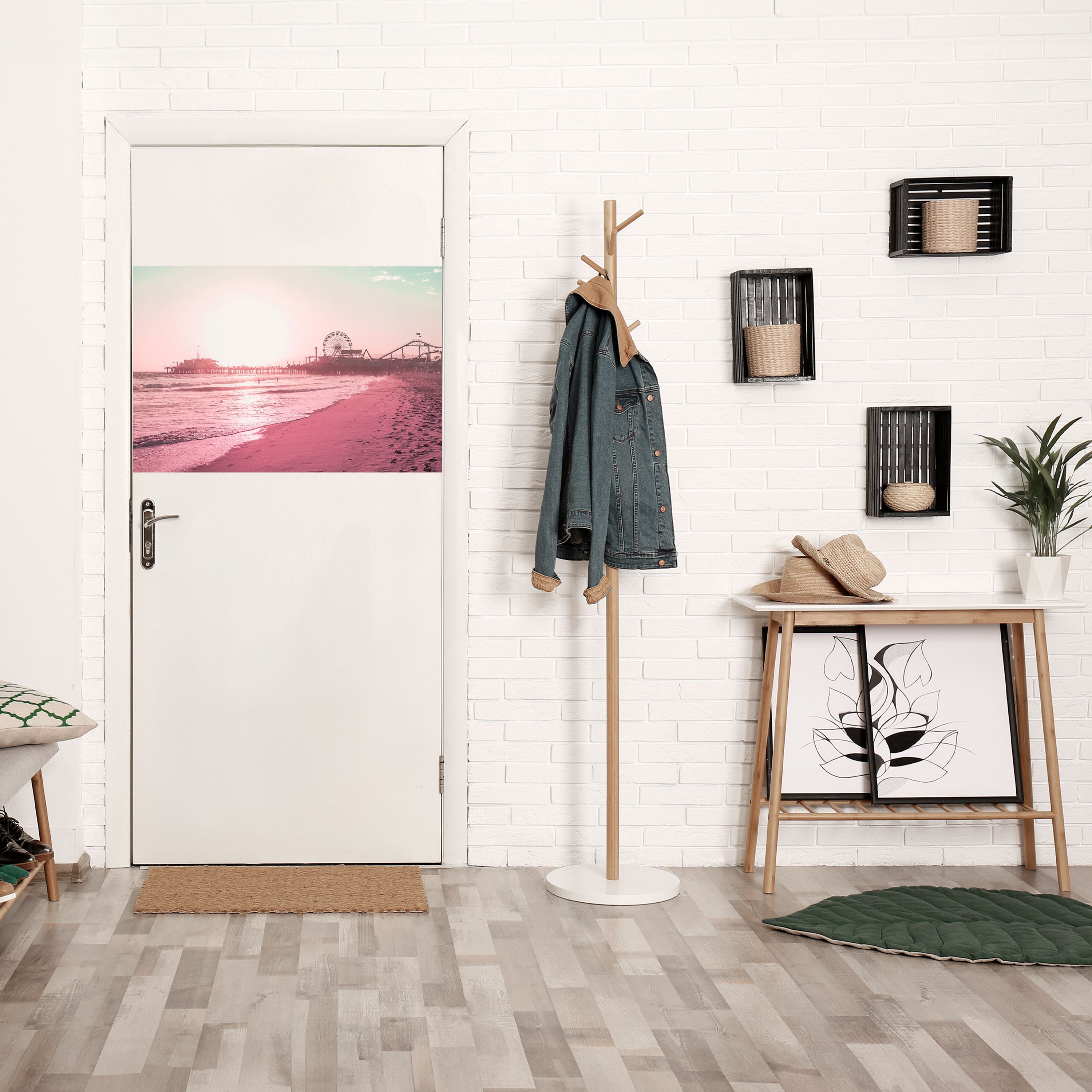 PASTEL COAST VIBES Peel and Stick Horizontal Poster