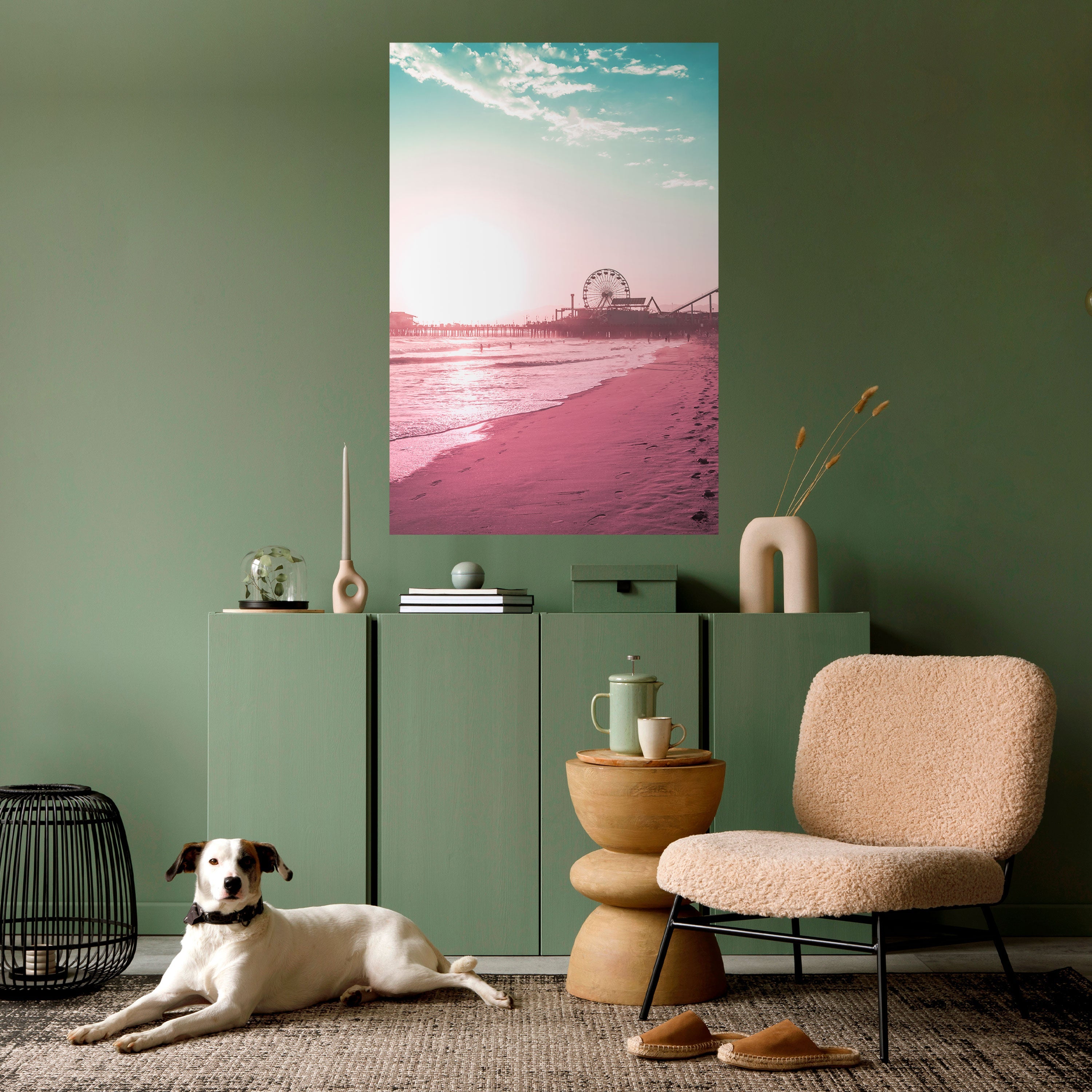 PASTEL COAST VIBES Poster Vertical Autocolante