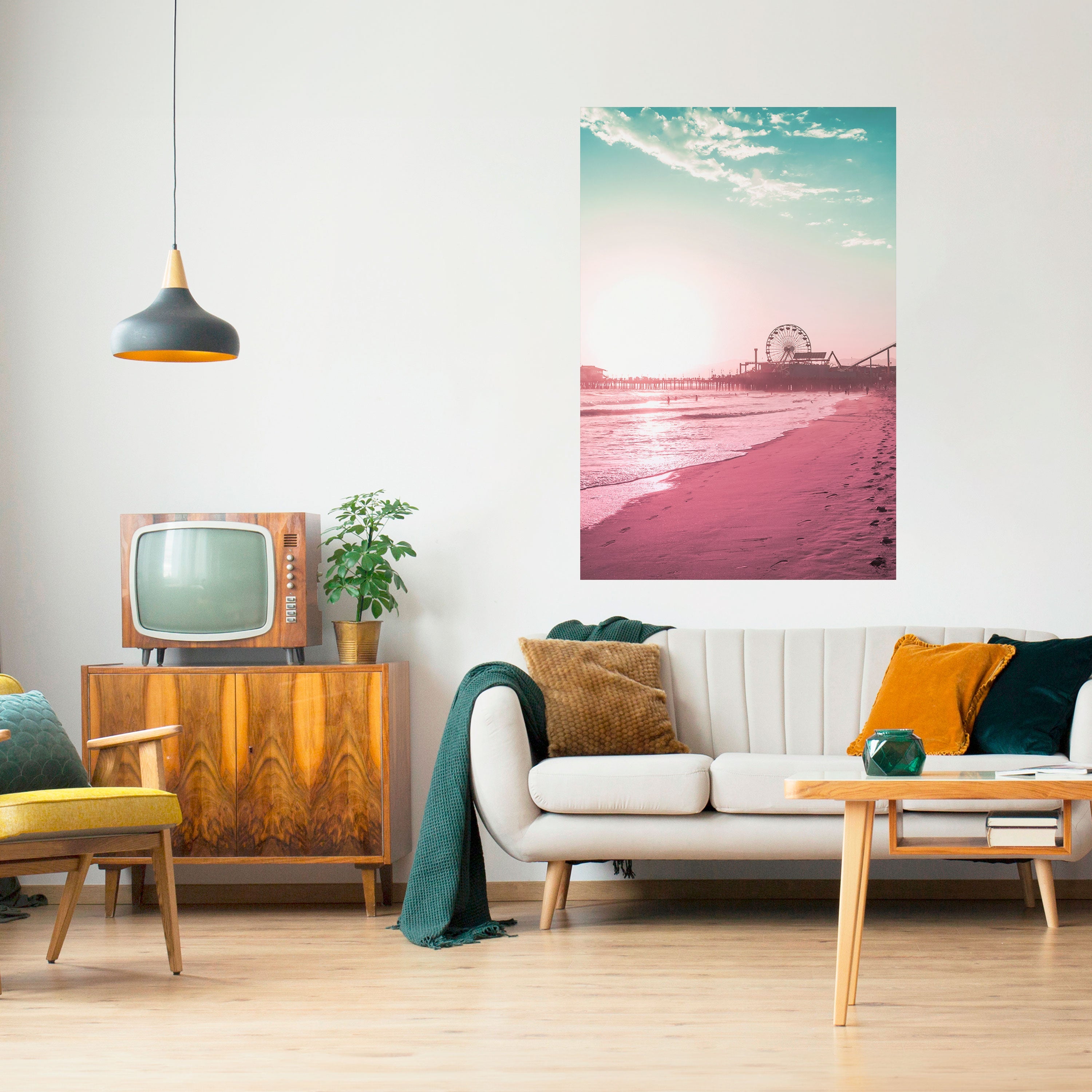 PASTEL COAST VIBES Peel and Stick Vertical Poster