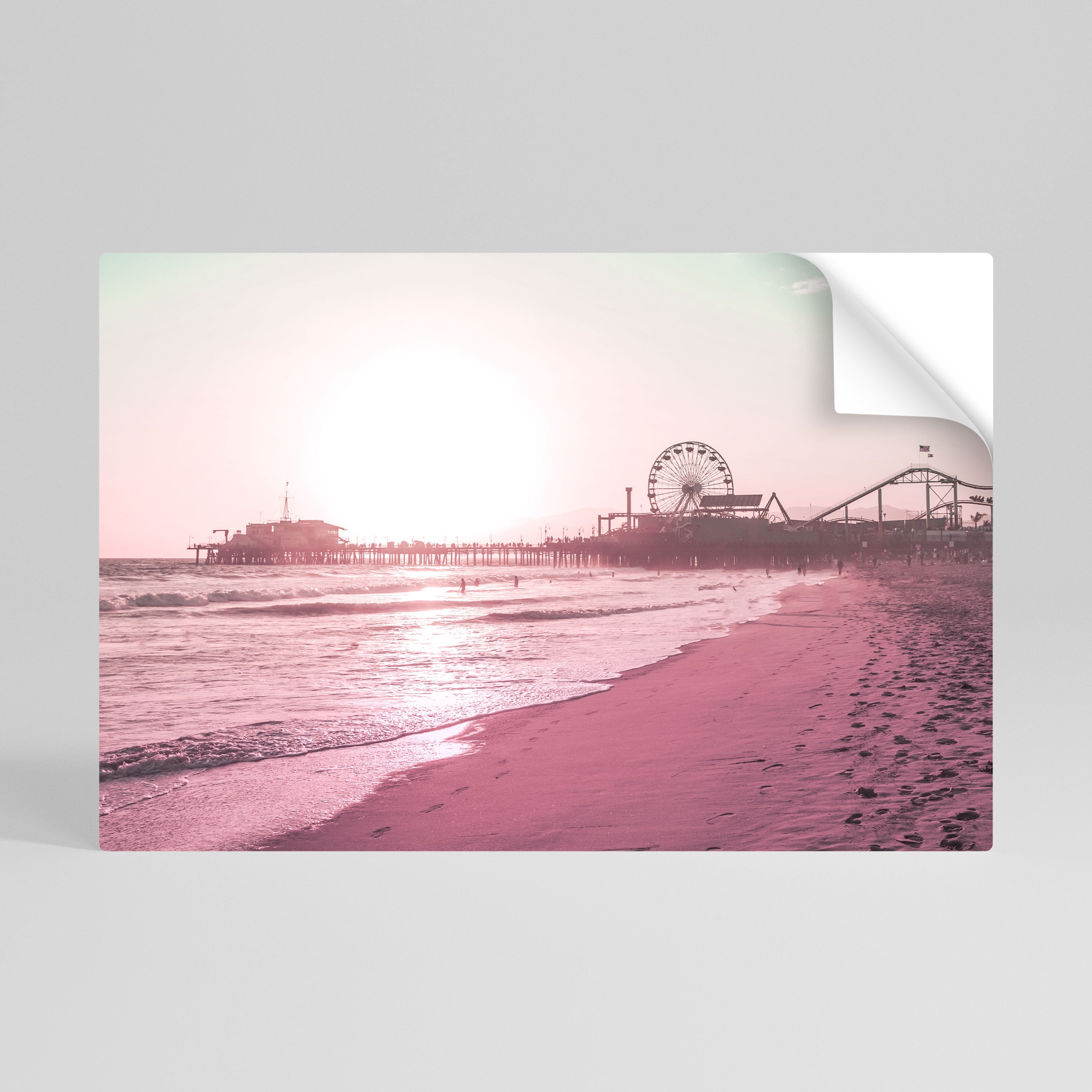PASTEL COAST VIBES Peel and Stick Horizontal Poster